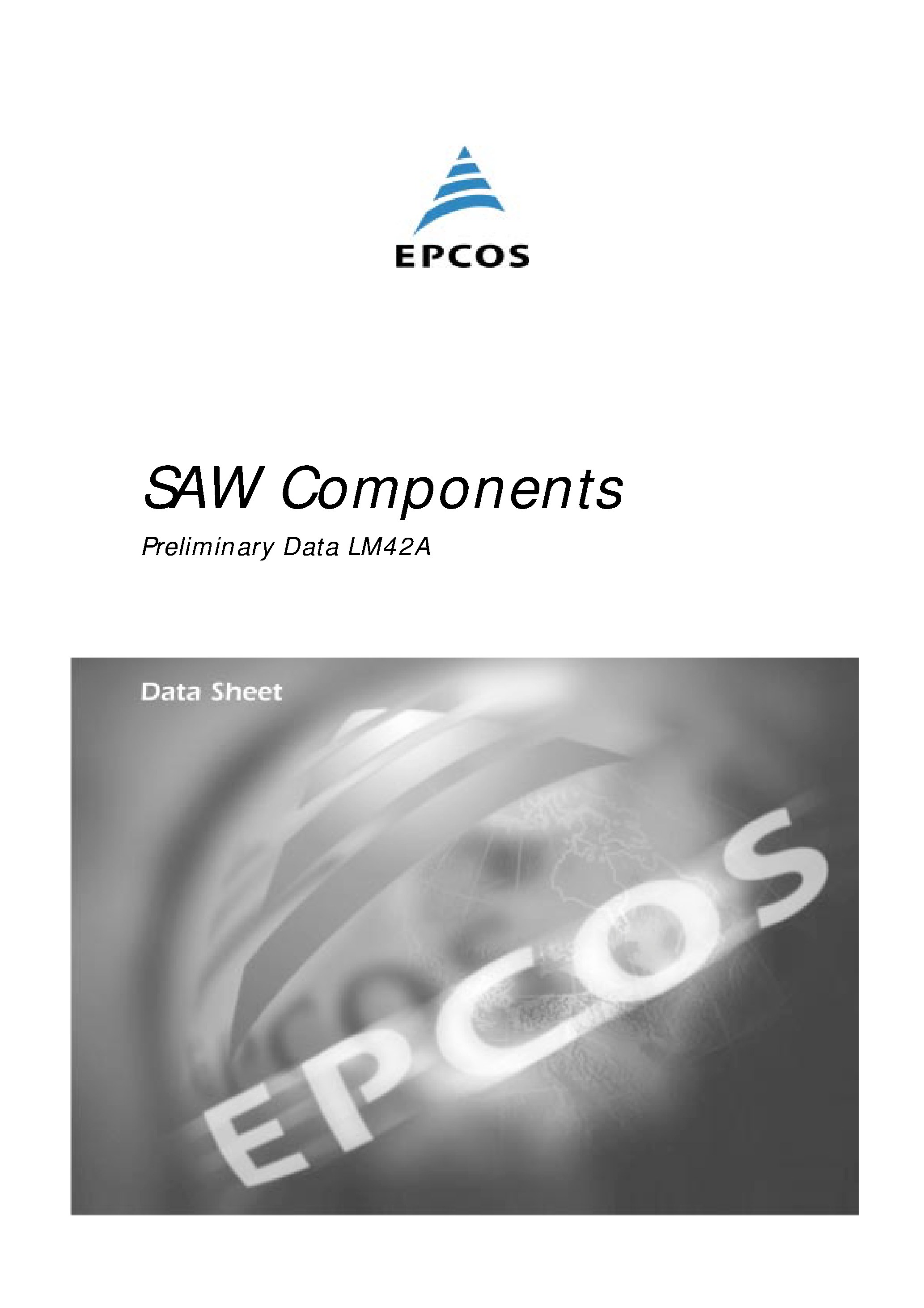Datasheet LM42A - SAW Components page 1
