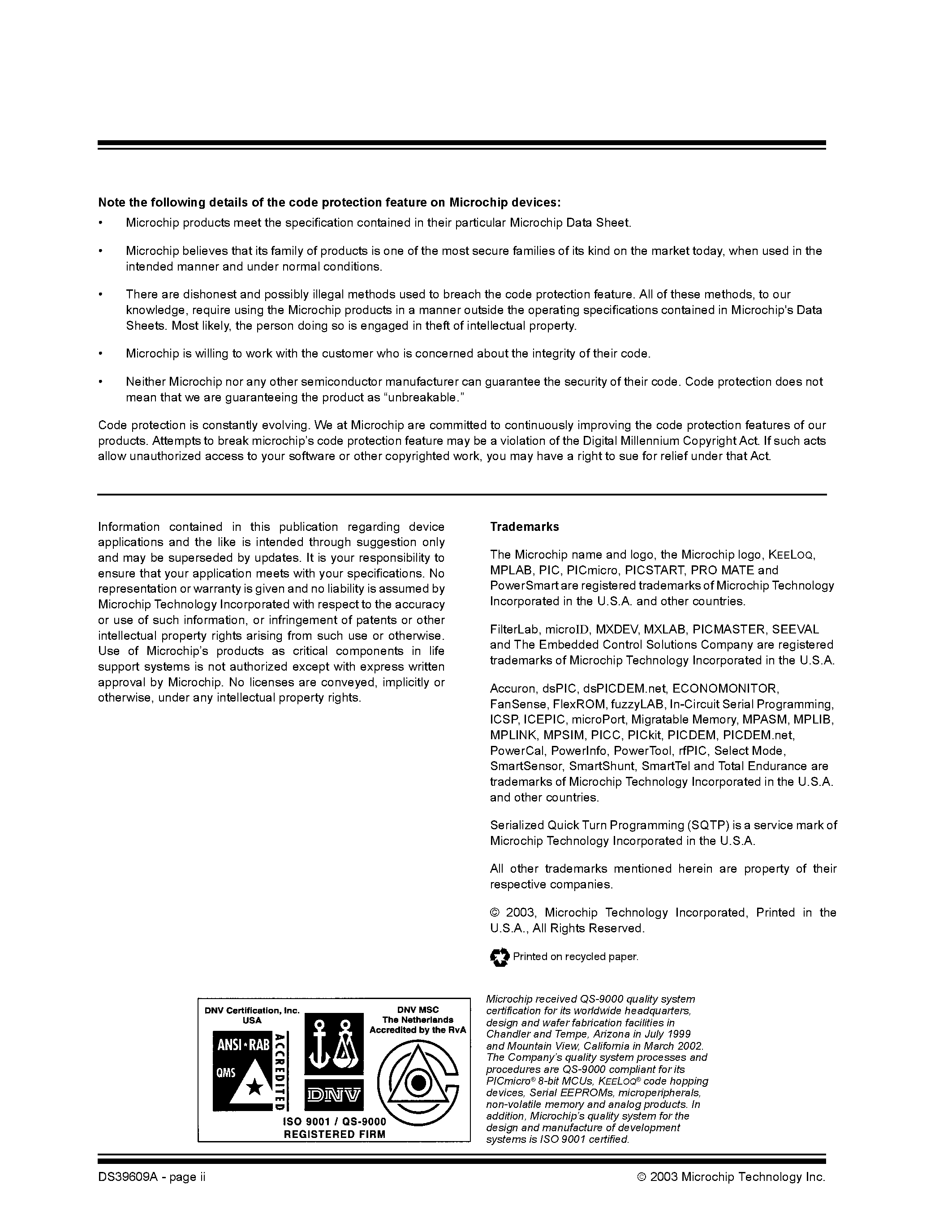 Datasheet PIC18LF6520 - (PIC18LFxx20) 64/80-Pin High Performance 1 Mbit Enhanced FLASH Microcontrollers page 2