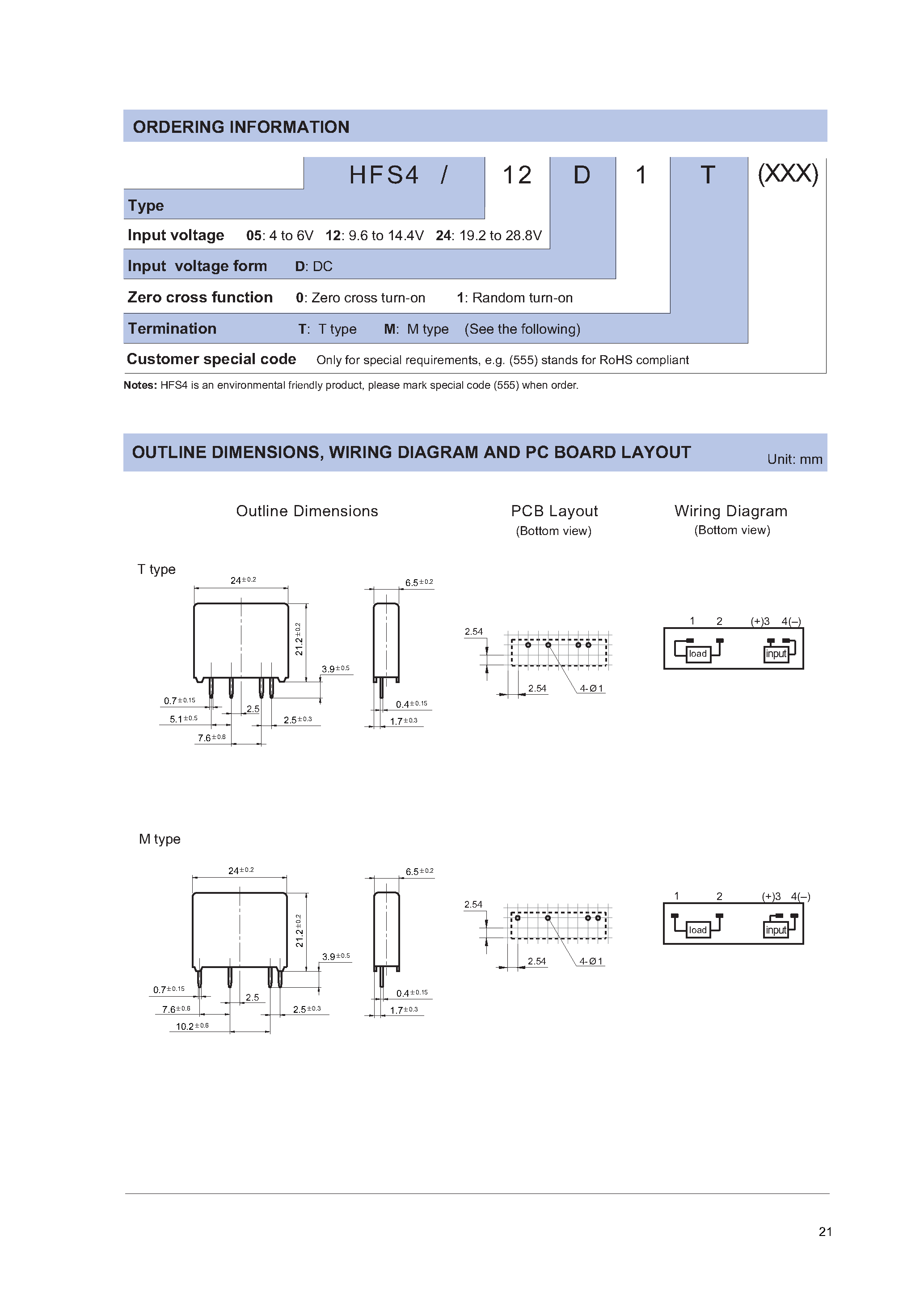 Даташит HFS4 - SOLID STATE RELAY страница 2