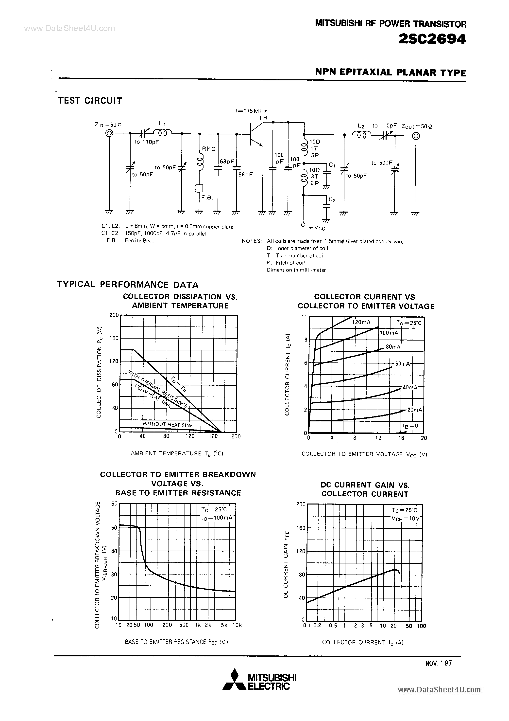 Datasheet C2694 page 2 Datasheet C2694 - Search -----> 2SC2694 page 2
