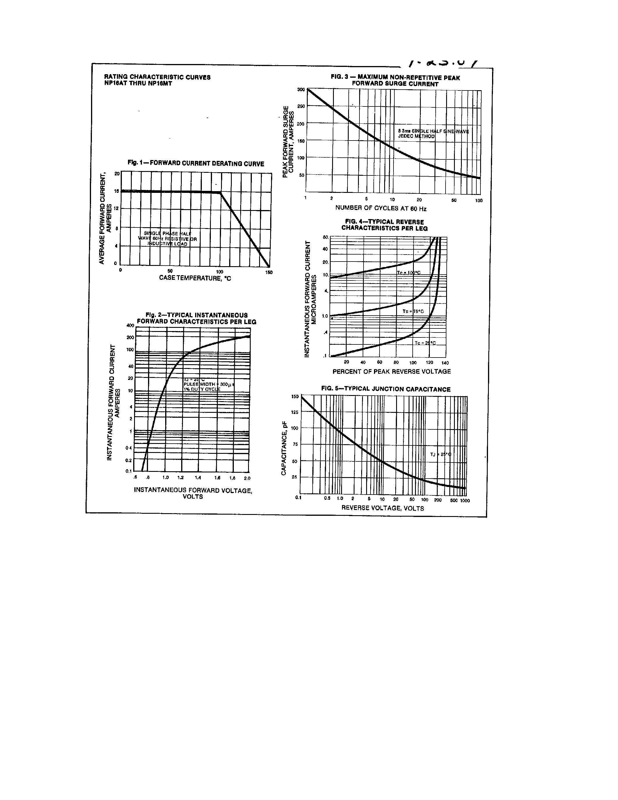 Даташит NP16AT - (NP16xT) 16 AMPERE SILICON RECTIFIER страница 2