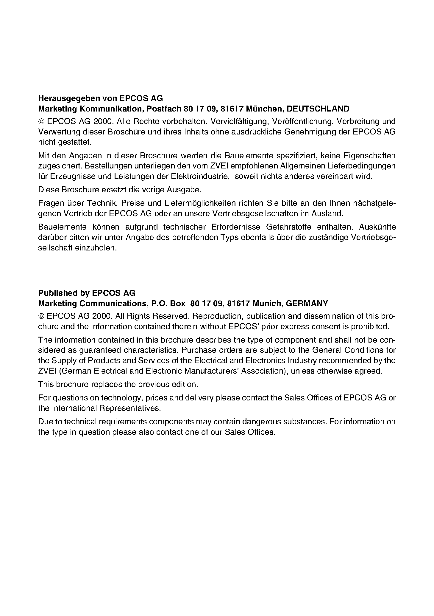 Datasheet B65283 - (B65804 / B65283) ELP 18/4/10 Core and Accessories page 2