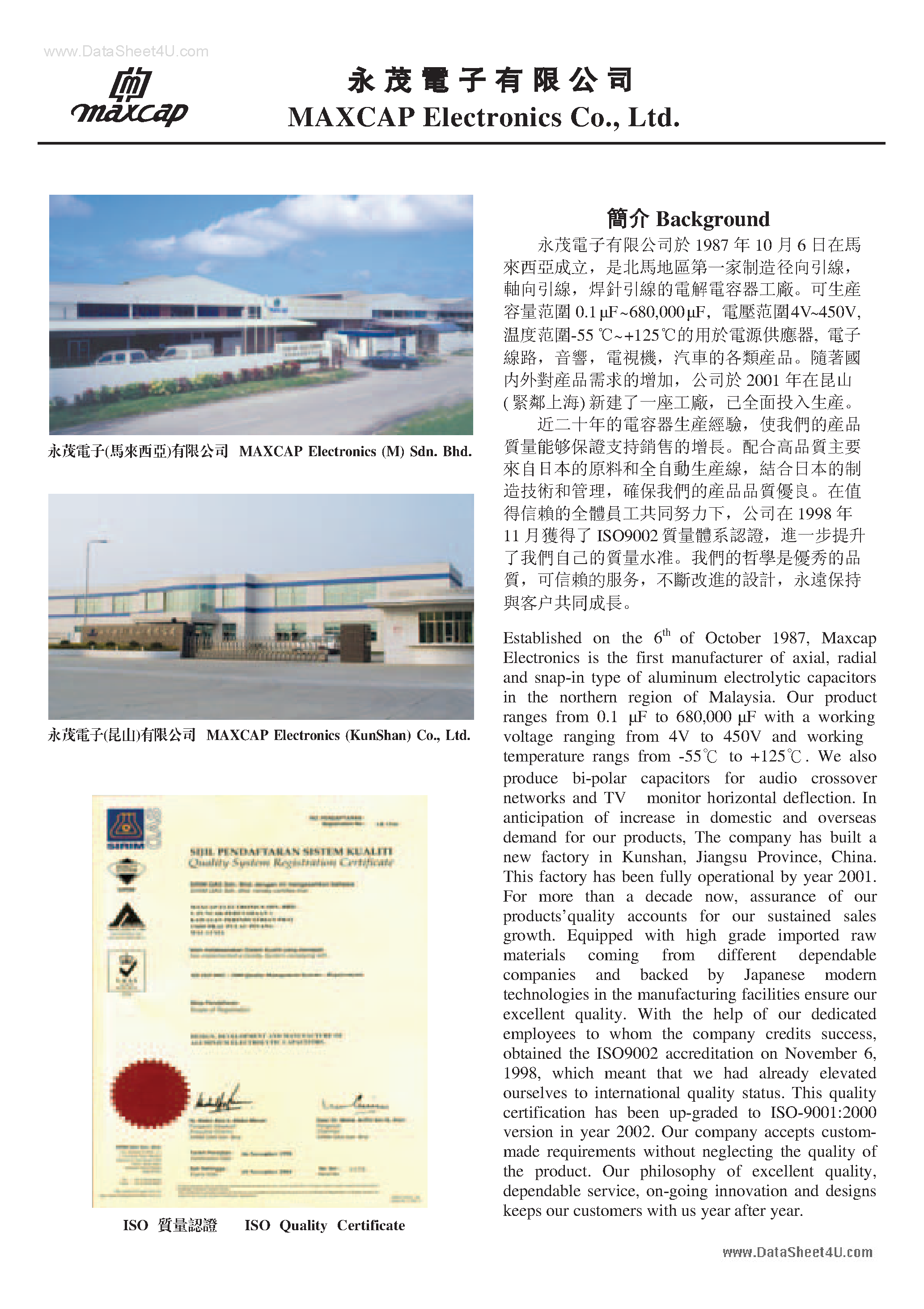 Datasheet E050224M page 2 Datasheet E050224M - Capacitors page 2