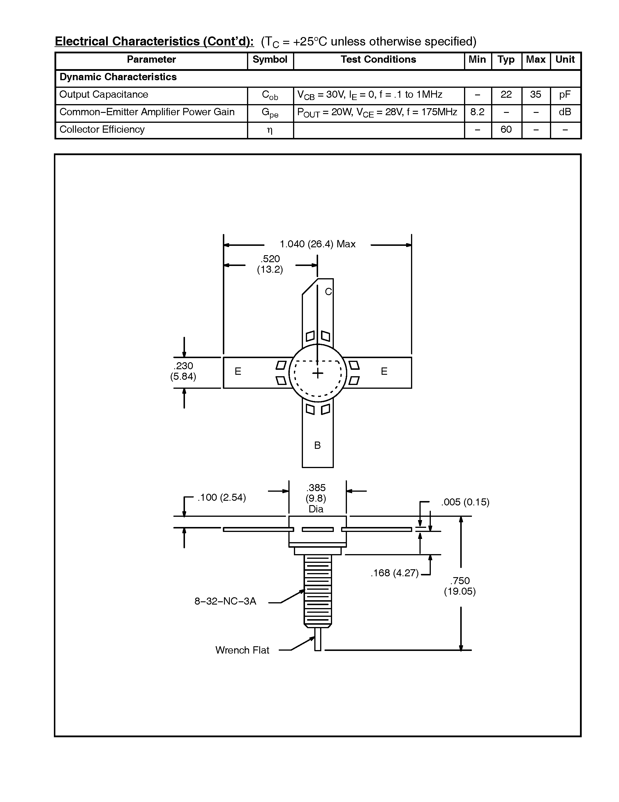 Datasheet NTE359 - Silicon NPN Transistor RF & Microwave Transistor page 2