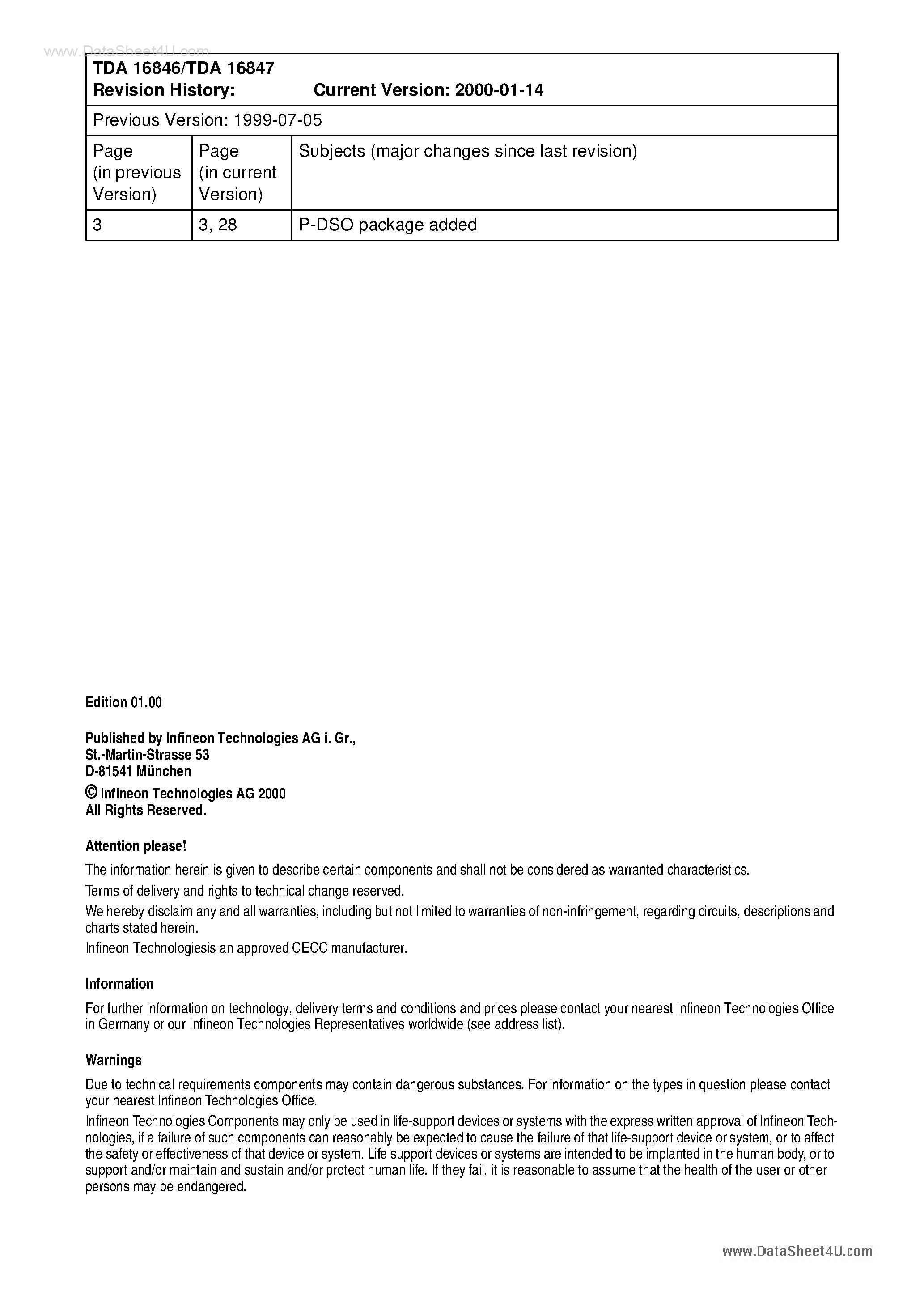 Datasheet 16846 page 2 Datasheet 16846 - Search -----> TDA16846 page 2