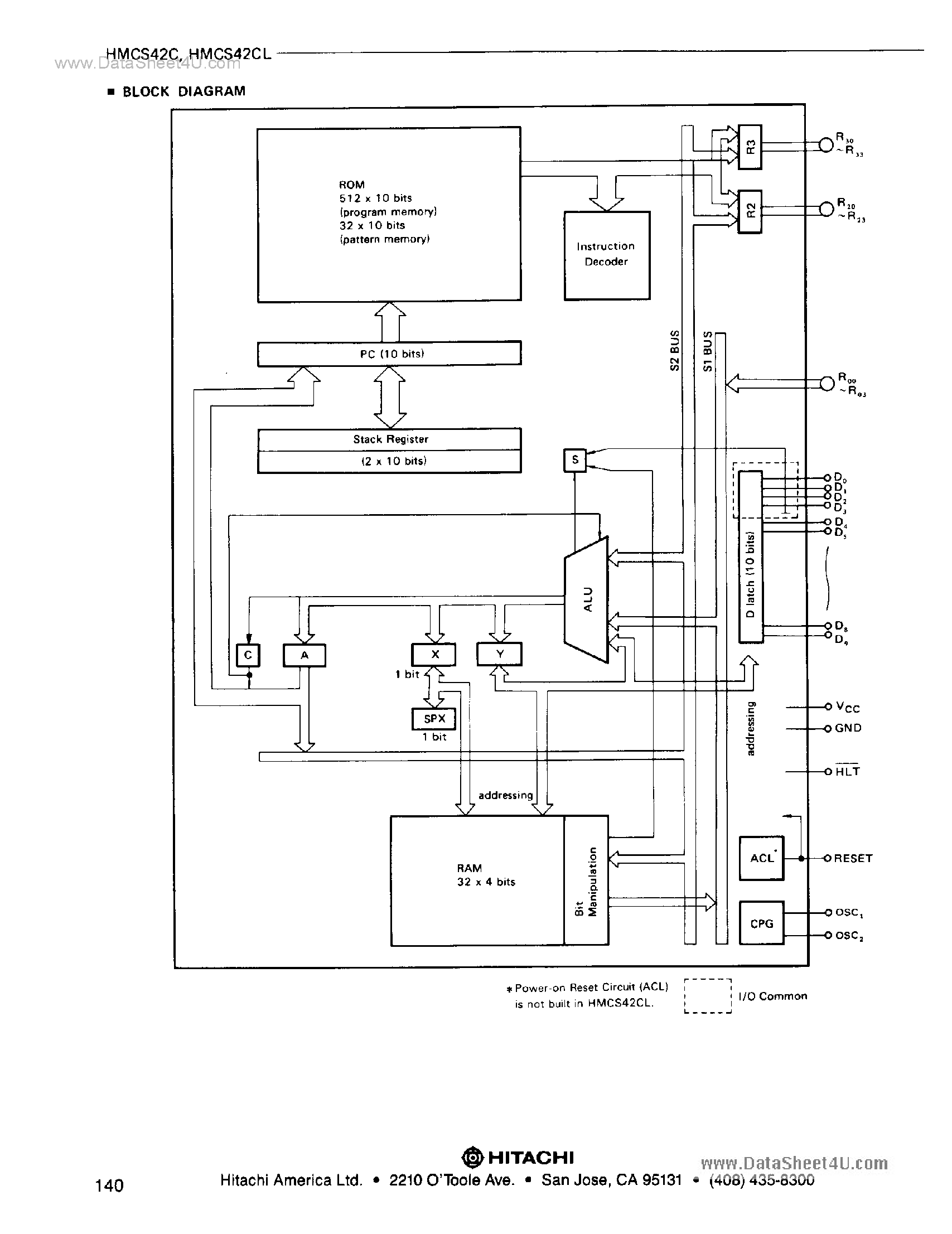 Datasheet HD44700 page 2 Datasheet HD44700 - (HD44700 / HD44708) CMOS 4-Bit Microcomputer page 2