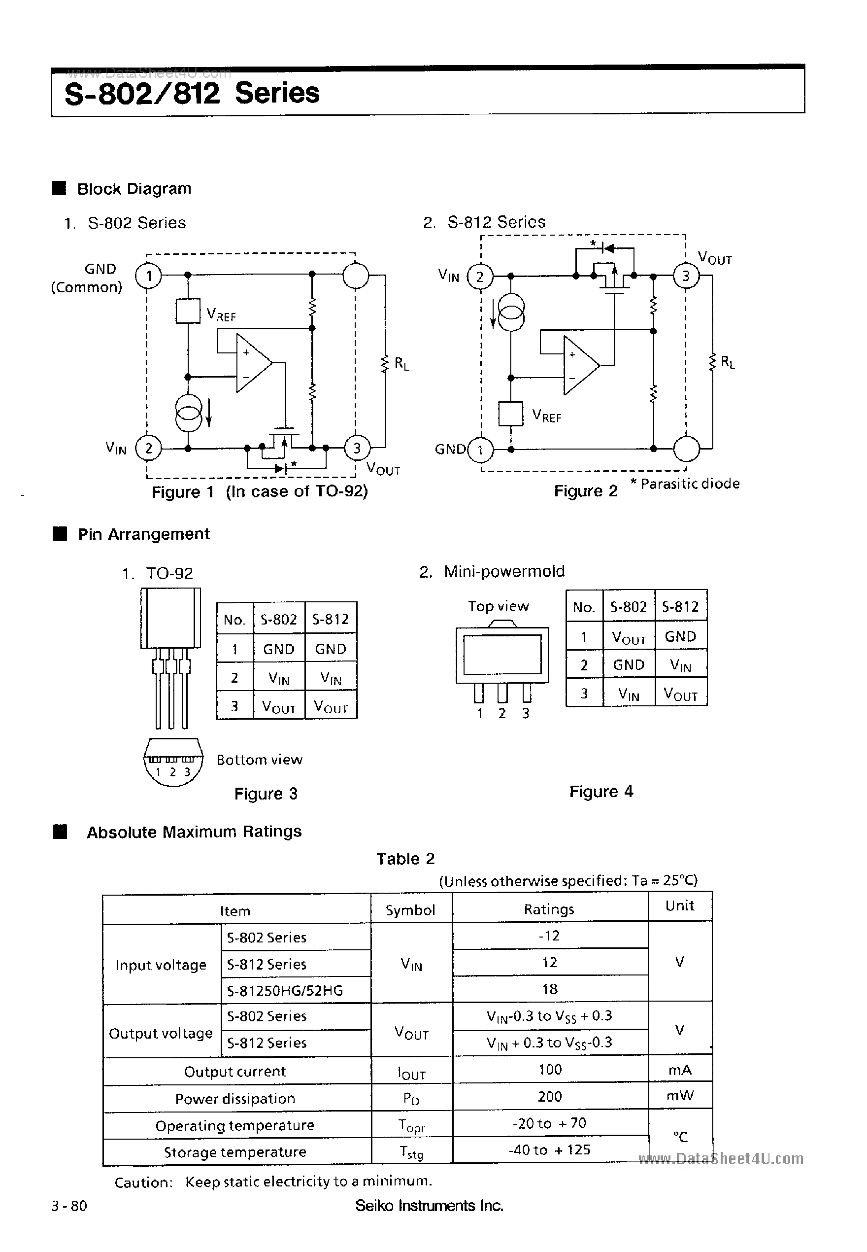 Datasheet S-80230AG - VOLTAGE REGULATOR page 2