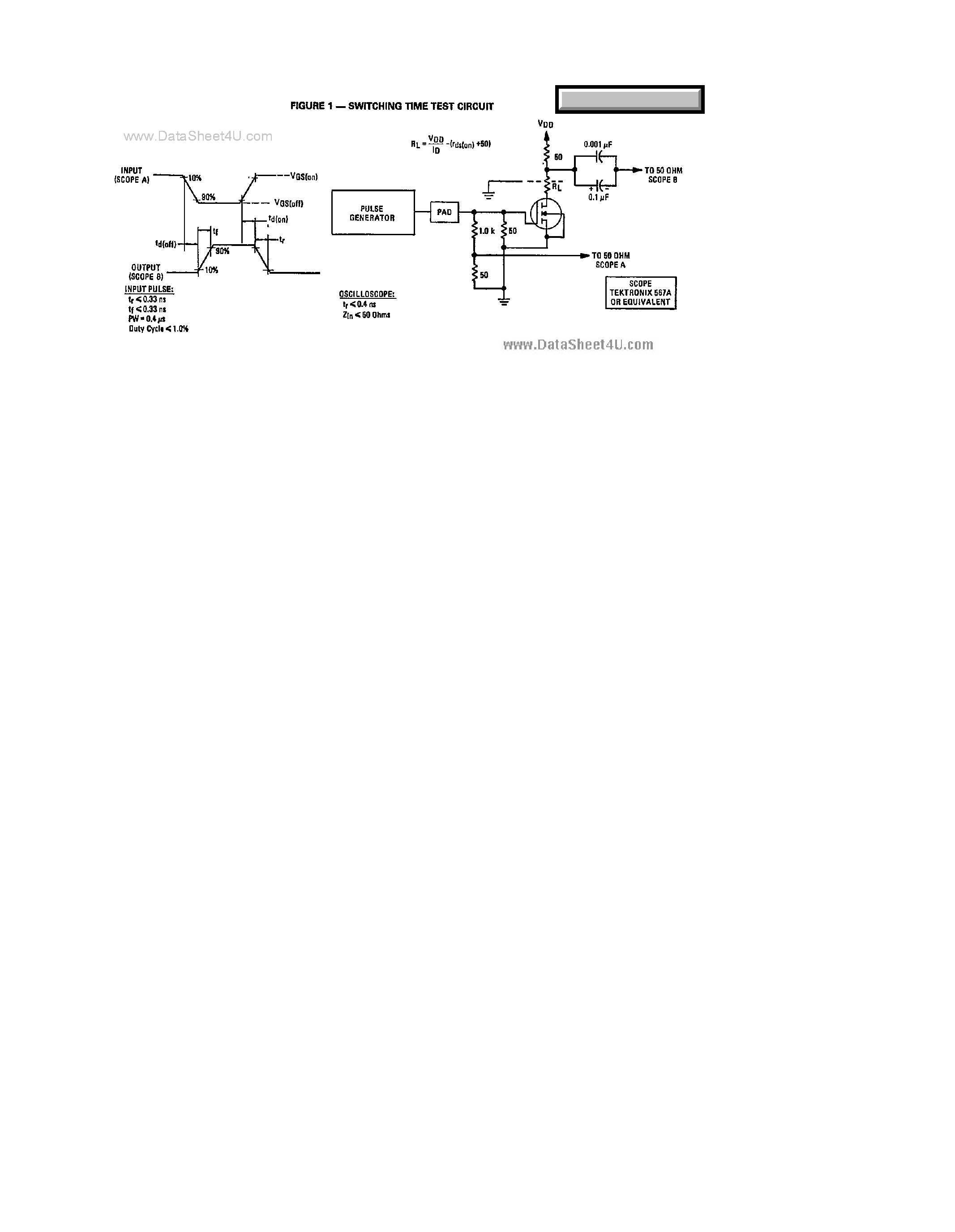 Даташит 3N169 - (3N169 - 3N171) MOSFETs Switching страница 2
