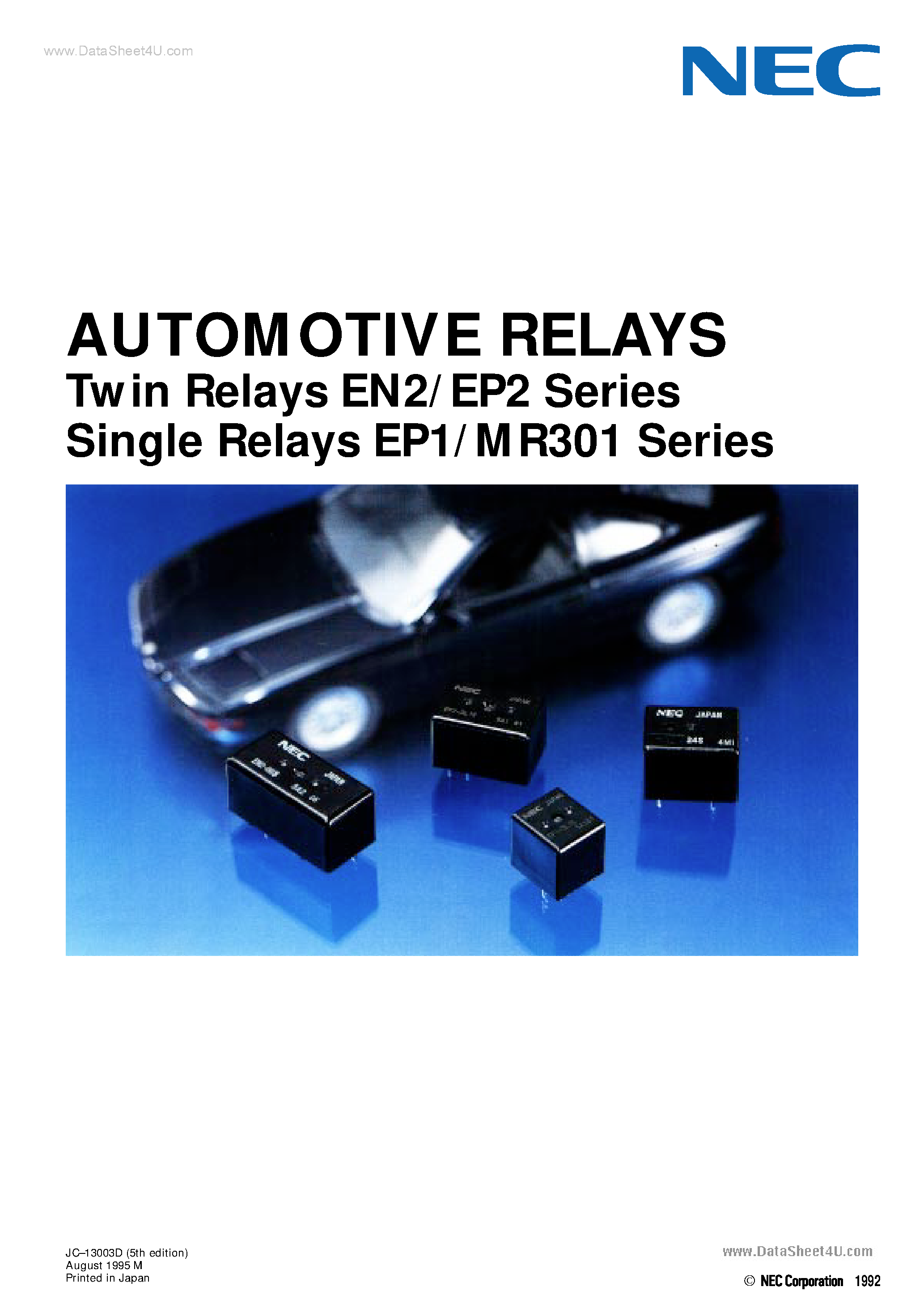 Даташит MR301 - Twin Relay страница 1