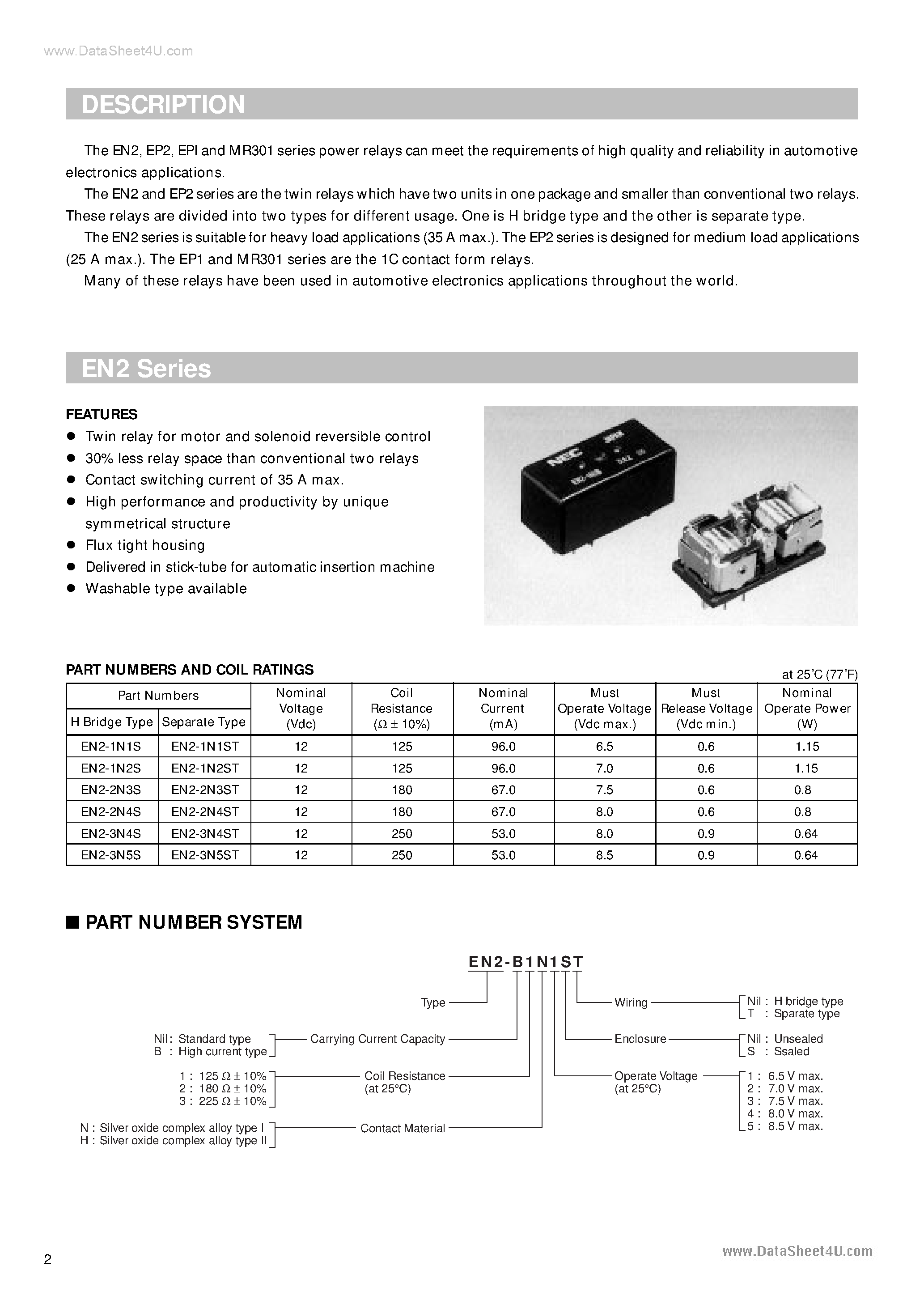 Даташит MR301 - Twin Relay страница 2