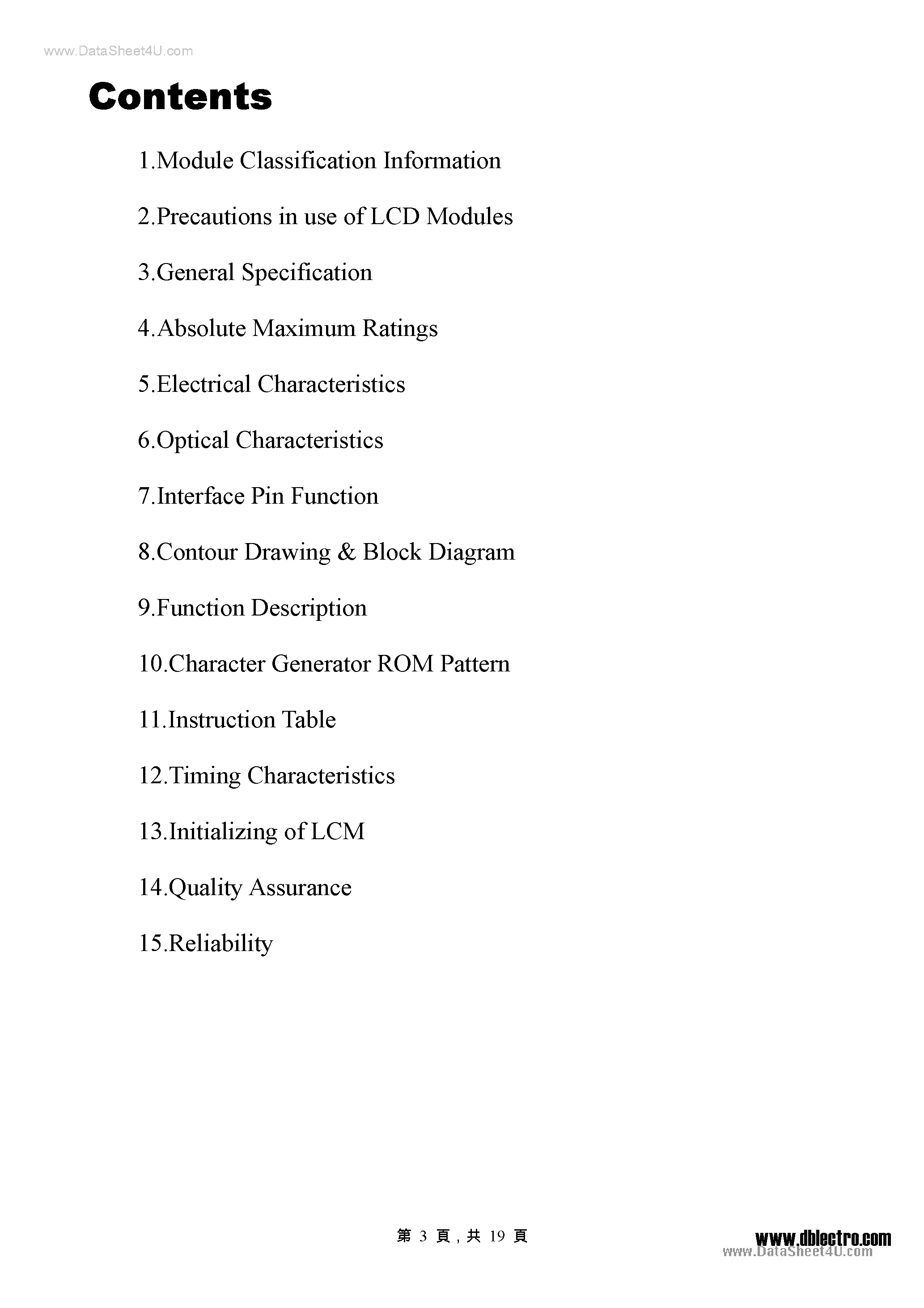 Datasheet WH1602B-Y-JCS - Module page 1
