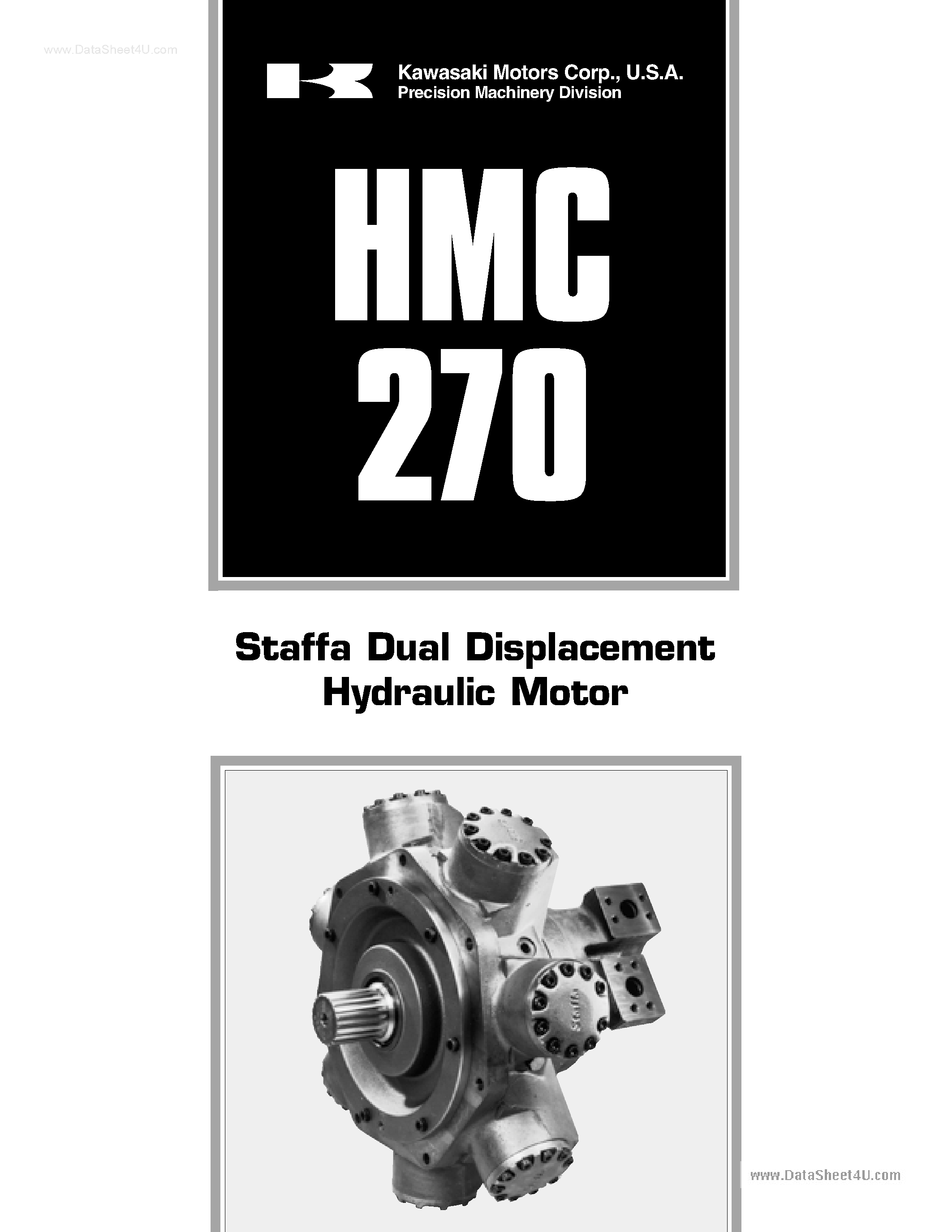 Datasheet HMC270 page 1 Datasheet HMC270 - Staffa Dual Displacement Hydraulic Motor page 1