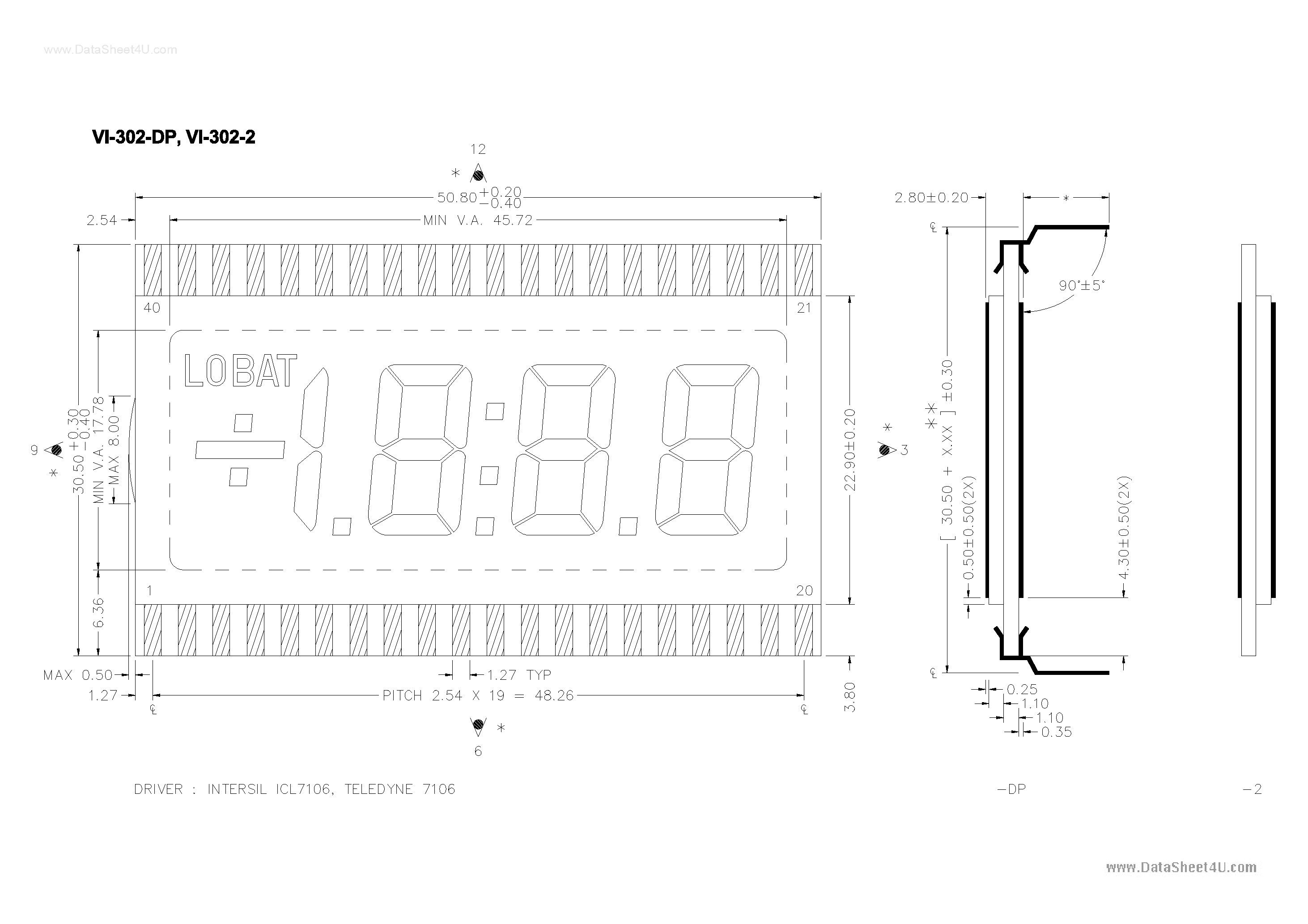 Datasheet VI-302-2 page 1 Datasheet VI-302-2 - VI-302-DP / VI-302-2 page 1
