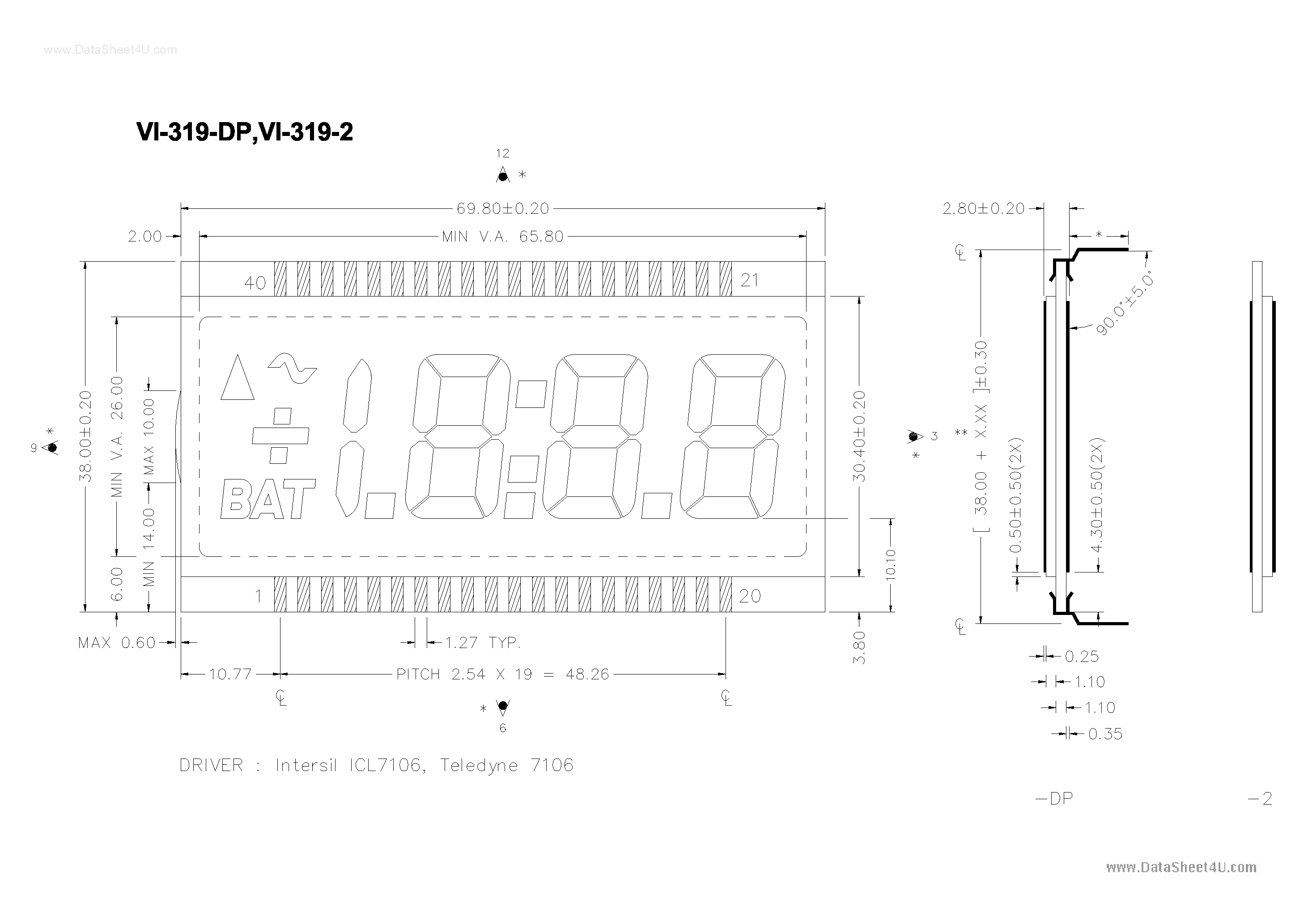 Datasheet VI-319-2 - VI-319-DP / VI-319-2 page 1
