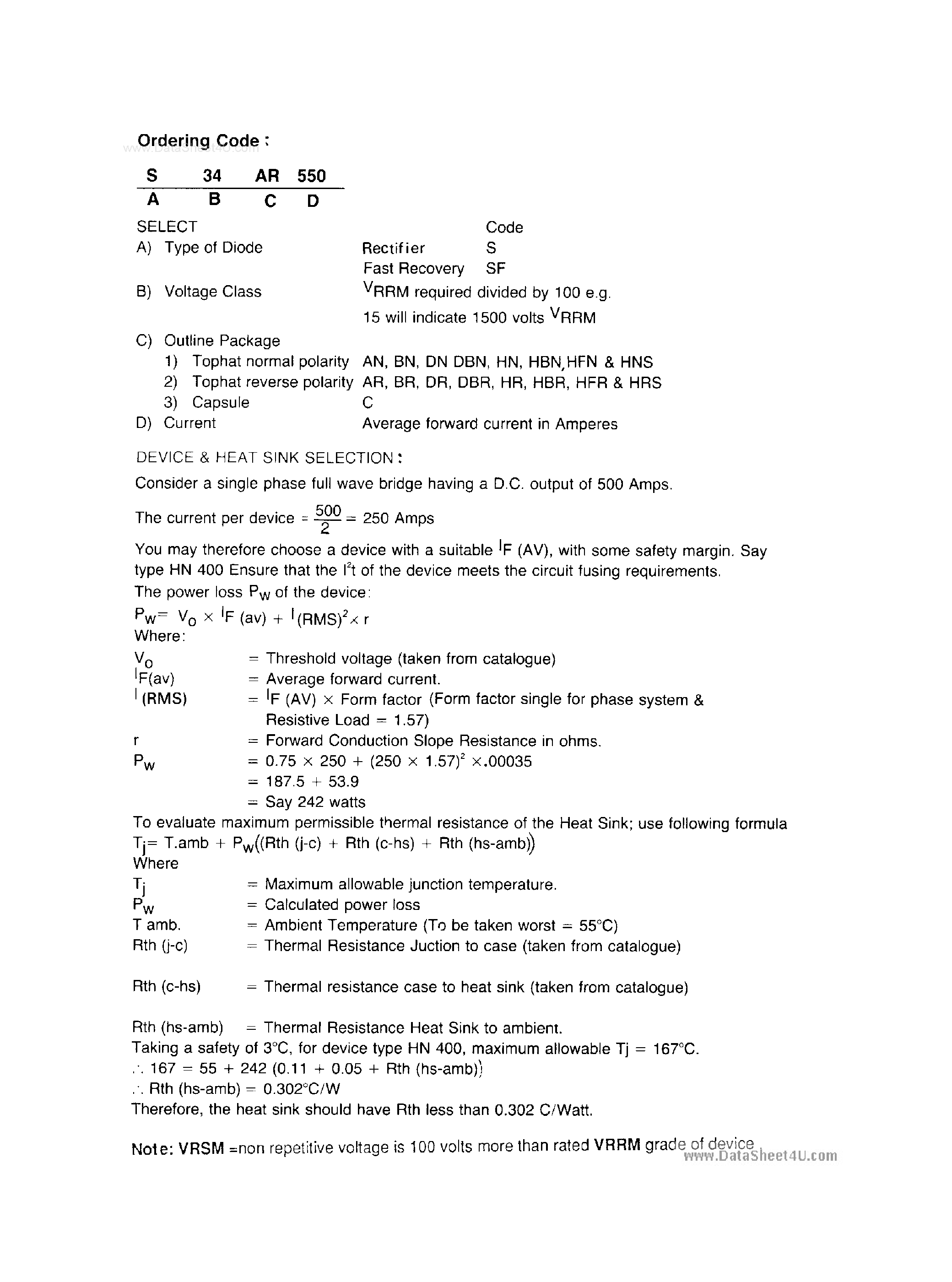 Datasheet S15HNS150 - Rectifier Diodes page 1