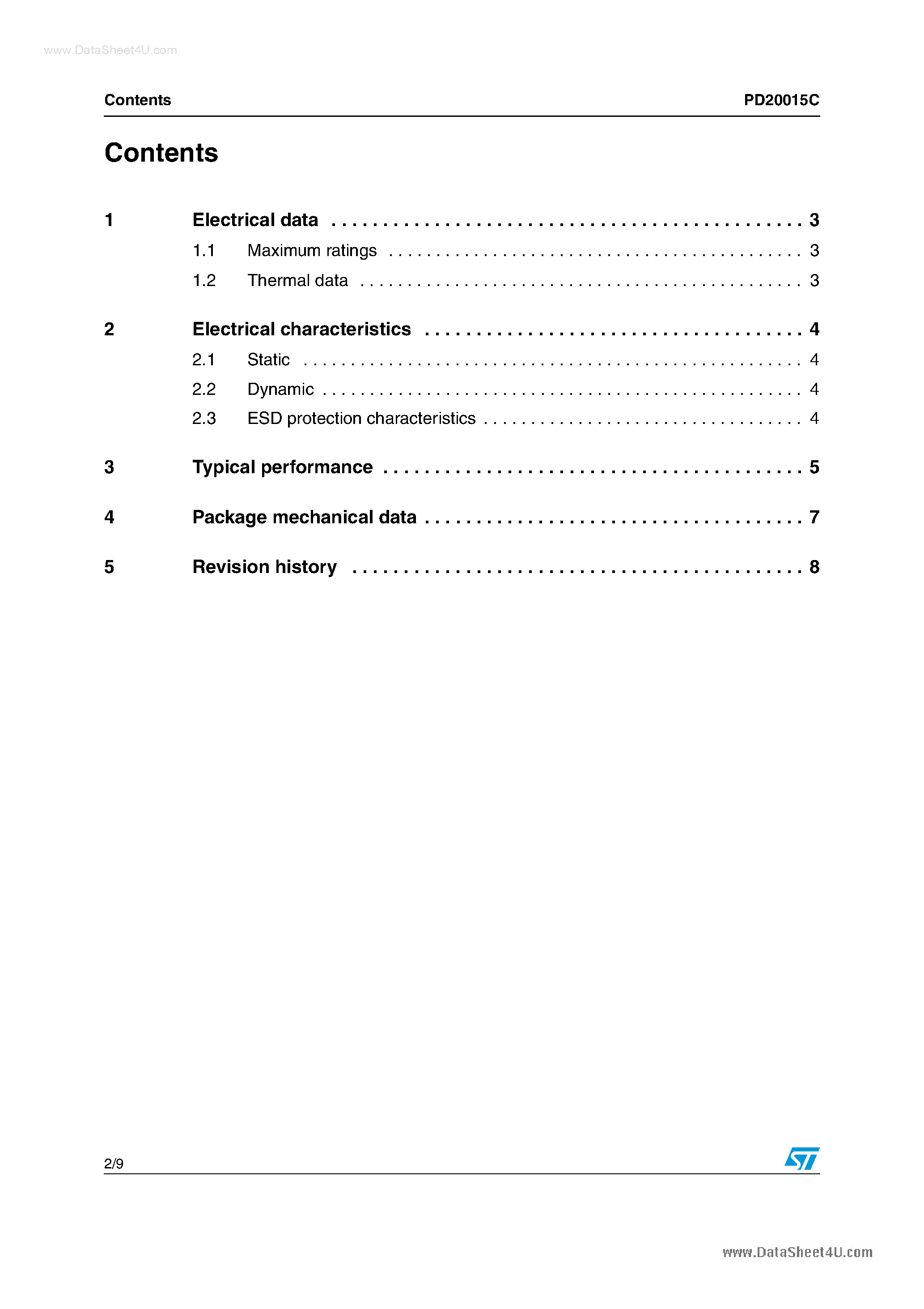 Datasheet PD20015C - Transistors page 2