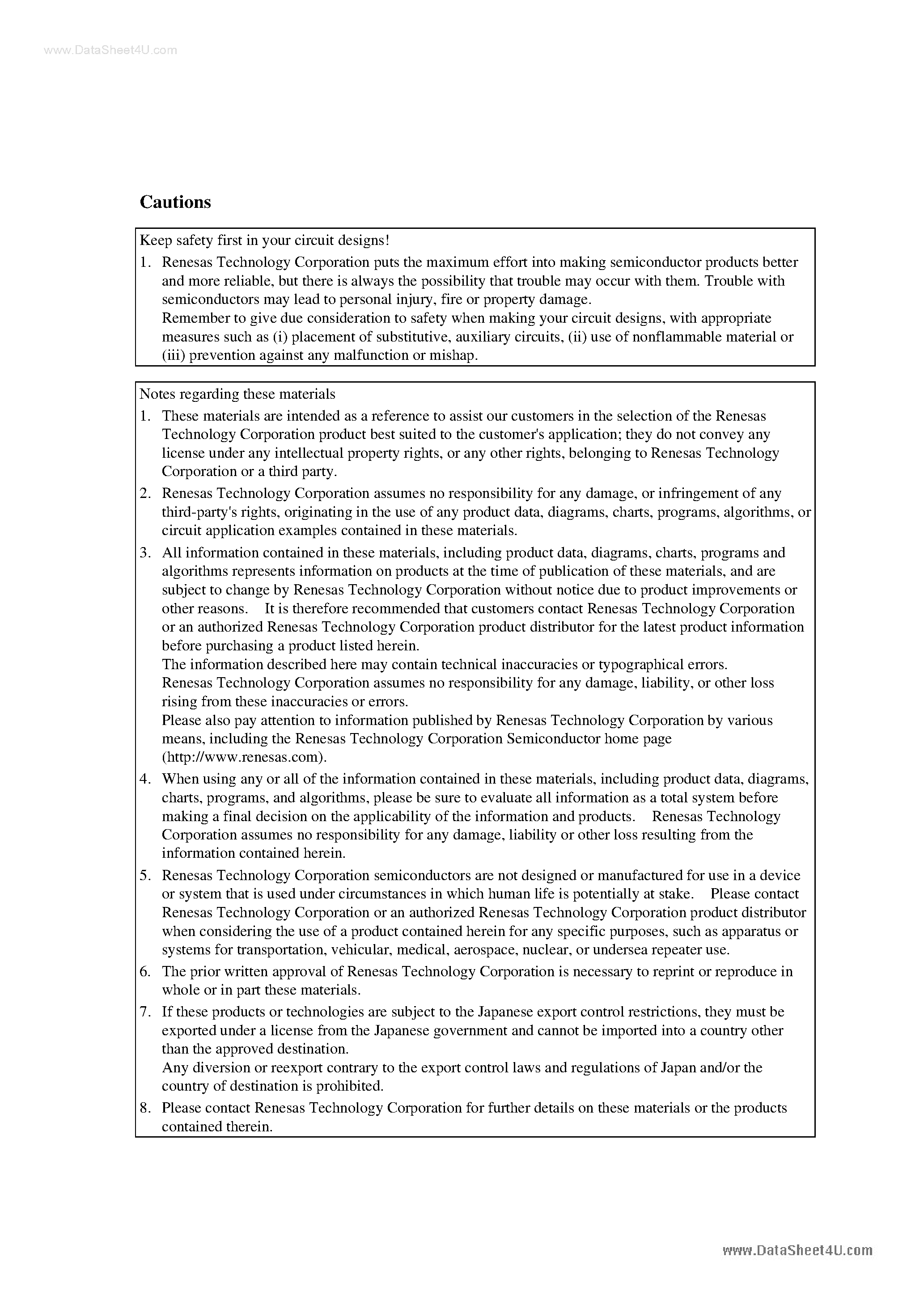 Datasheet HD404354 - (HD404358 Series) 4-Bit Microcomputer page 2