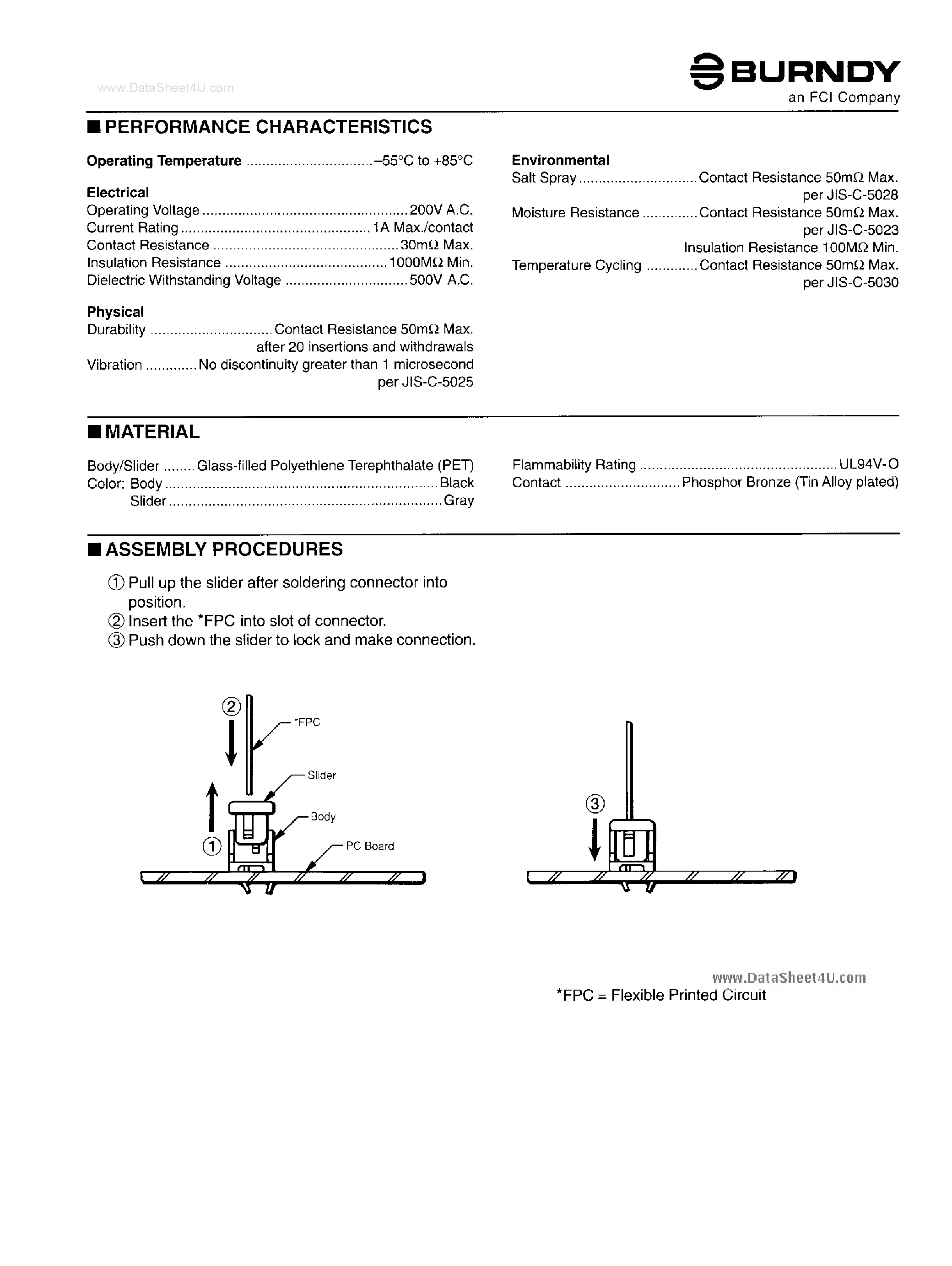 Datasheet SLP10R-2 - (SLPxxR/S-2) Flex Printed Circuit page 2