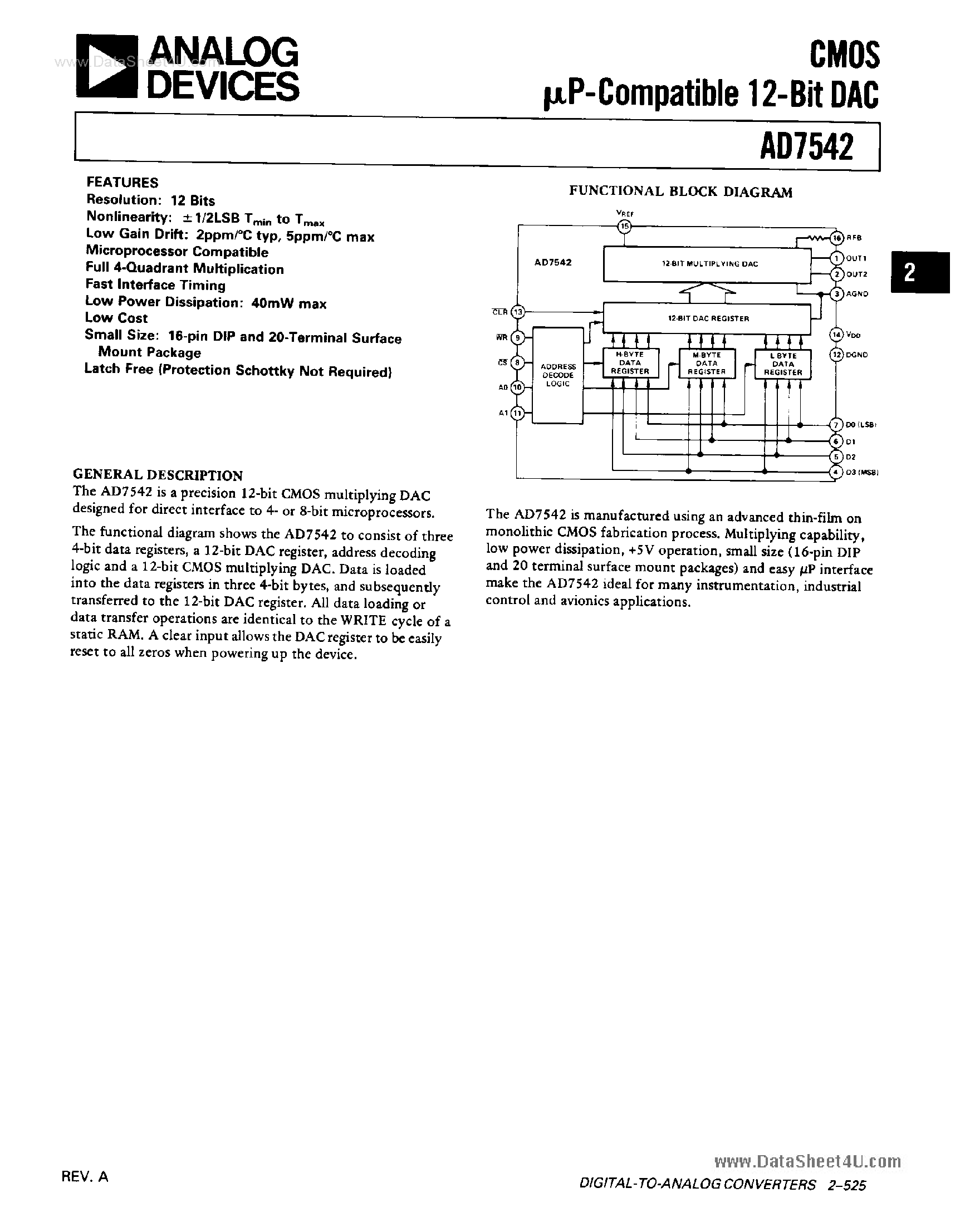 Datasheet PM7542 page 1 Datasheet PM7542 - Search -----> AD7541 page 1