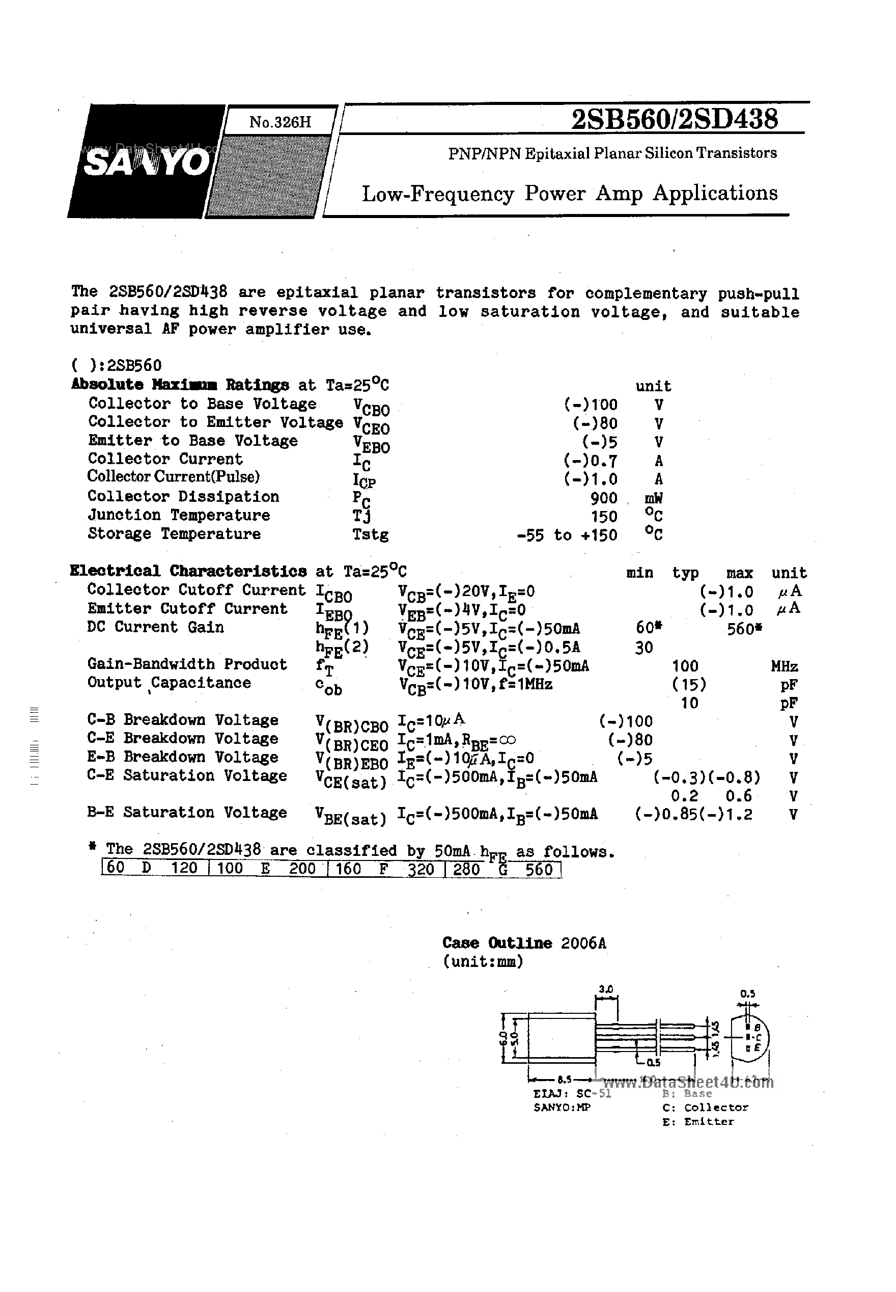 Даташит на микросхему D438 страница 1 Даташит D438 - Search -----> 2SD438 страница 1