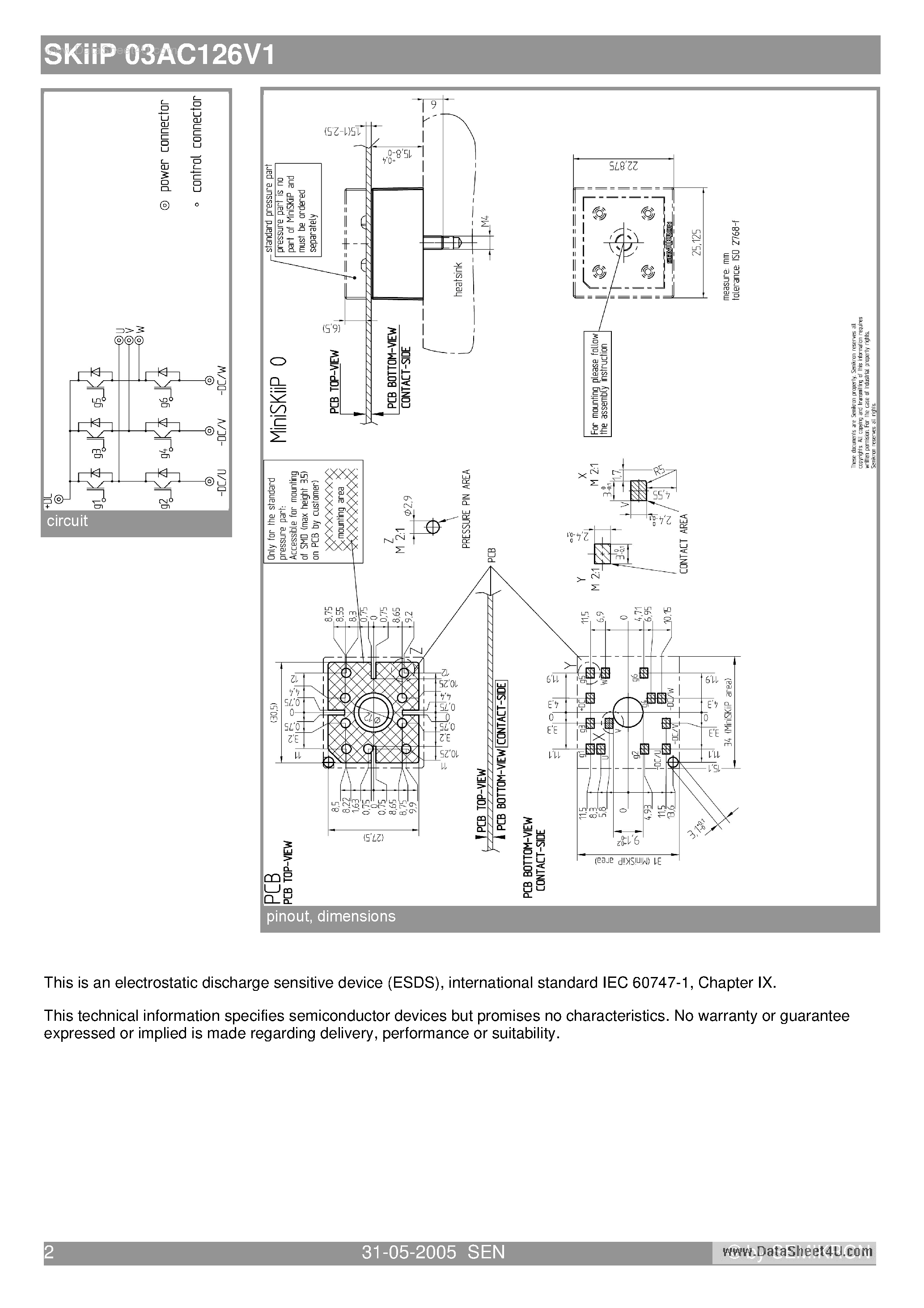 Datasheet SKIIP03AC126V1 - 3-phase bridge inverter page 2