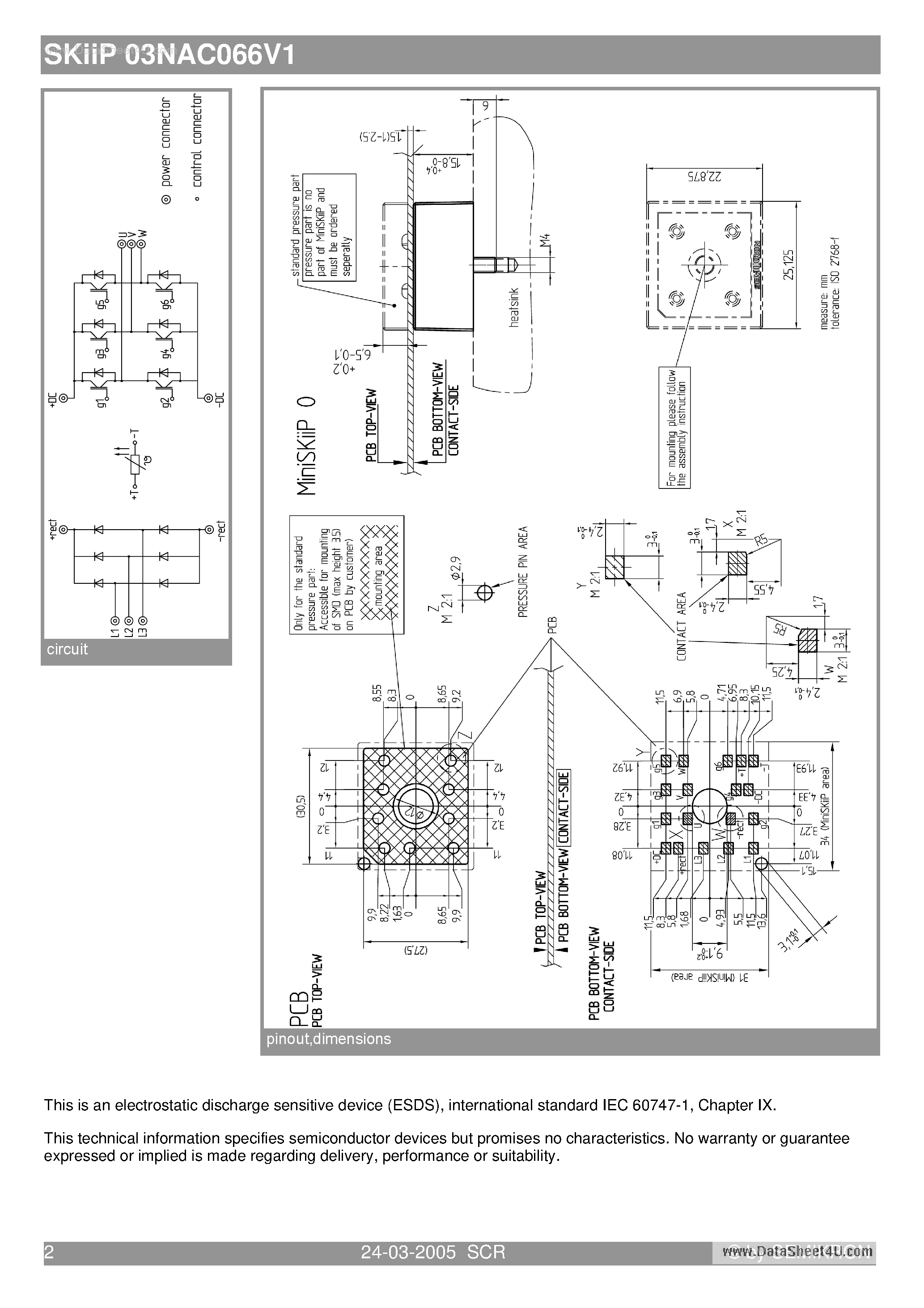 Datasheet SKIIP03NAC066V1 - 3-phase bridge rectifier 3-phase bridge inverter page 2