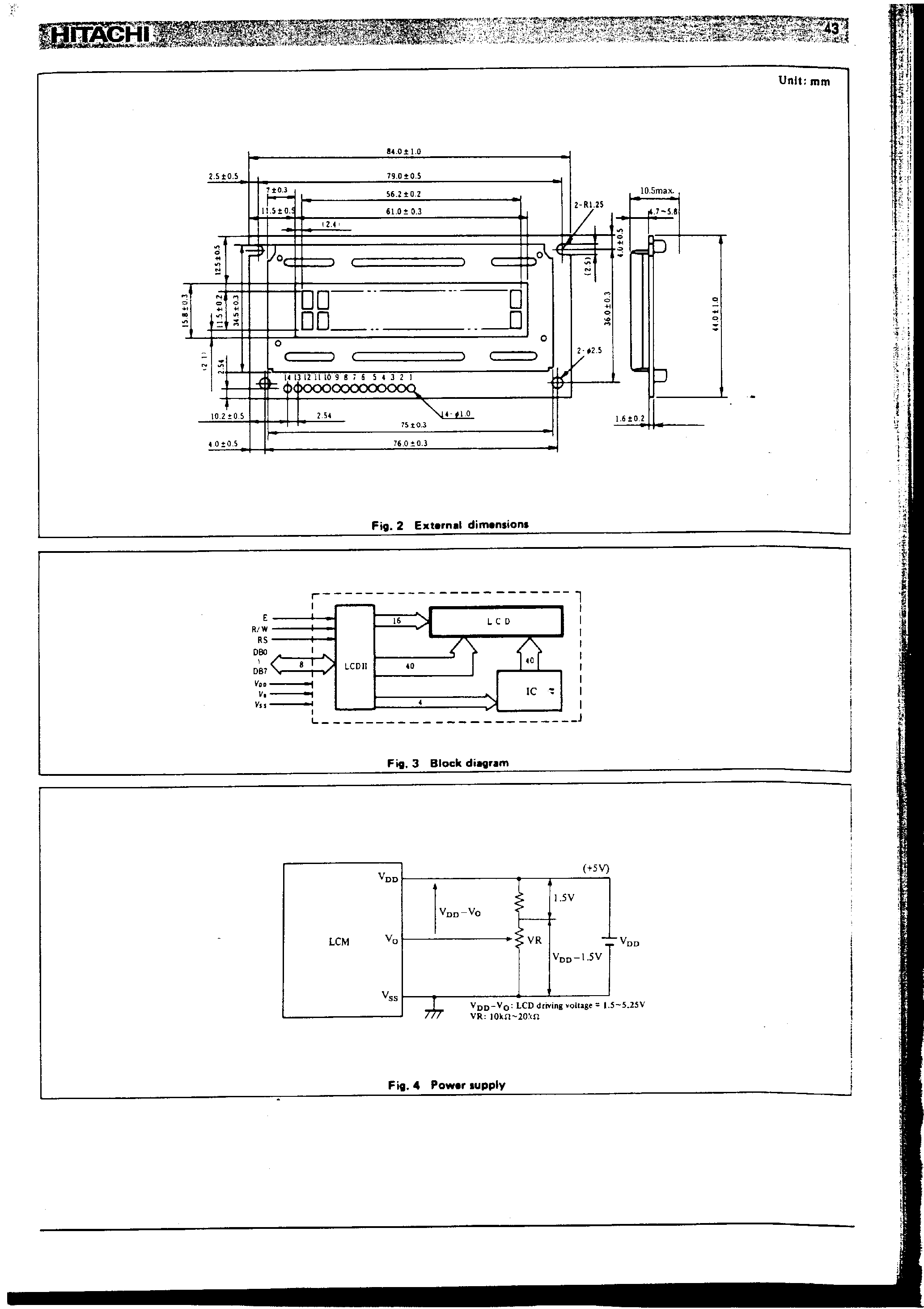 Даташит LM016L - 16 character x 2lines страница 2