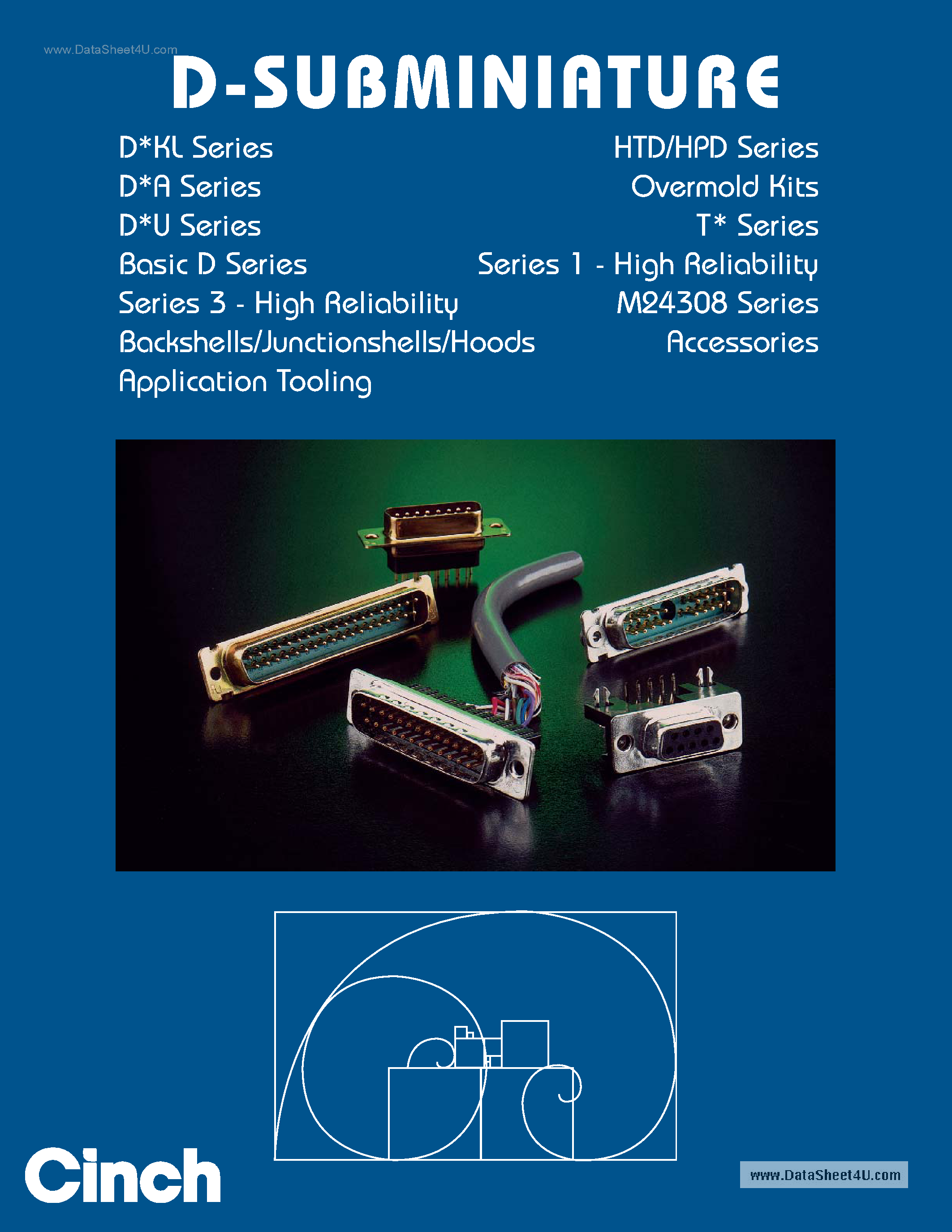 Даташит DE-9P - Connector страница 1