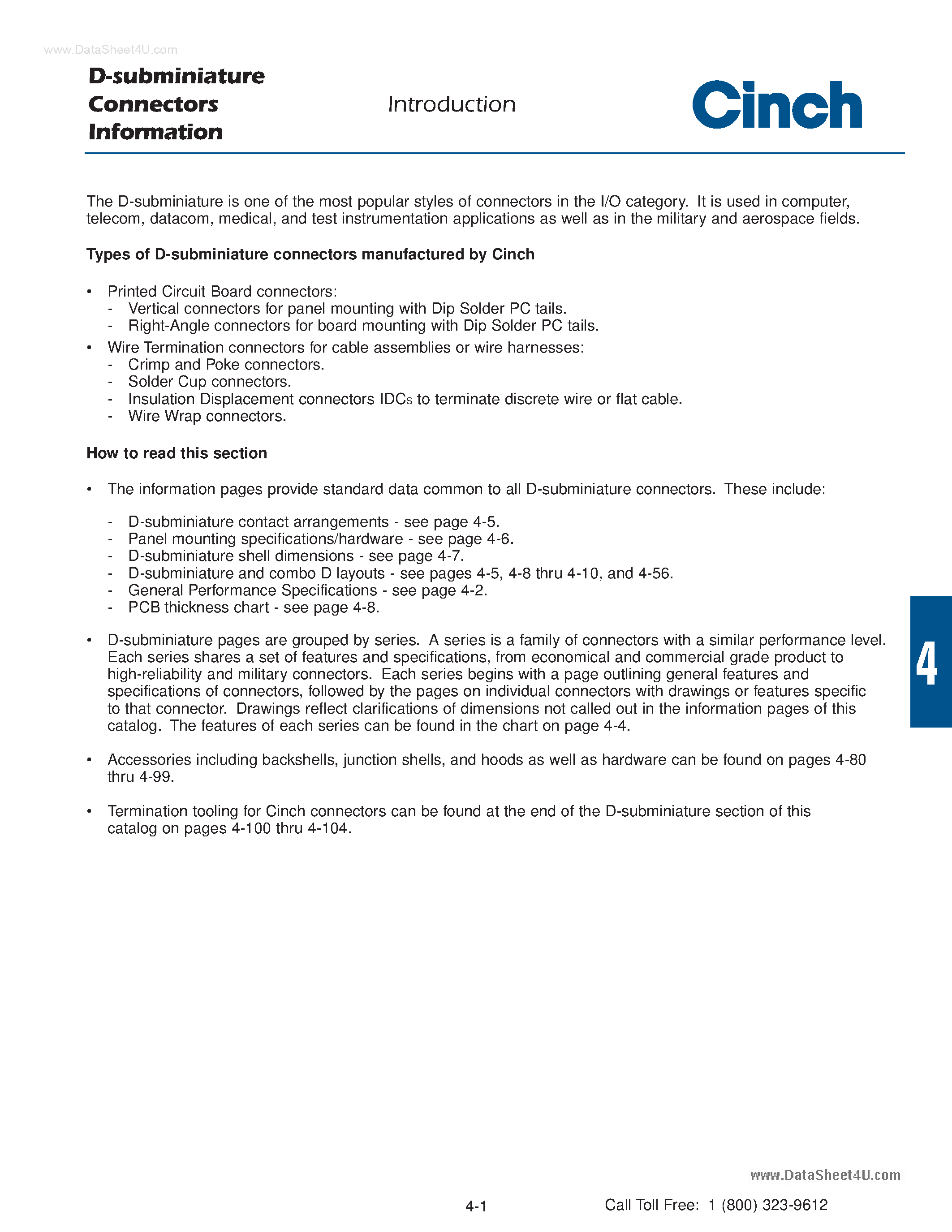 Даташит DE-9P - Connector страница 2