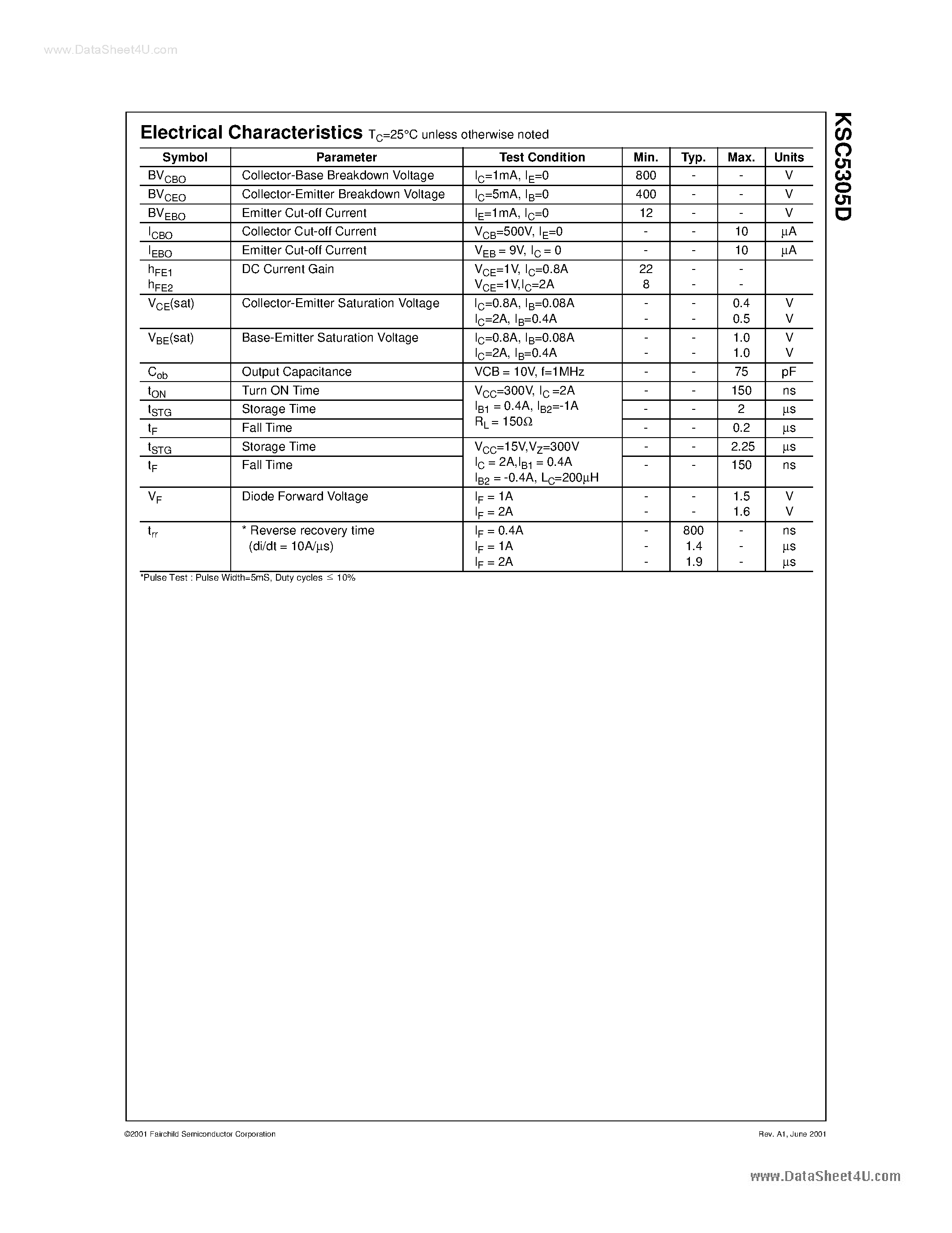 Datasheet C5305D - Search -----> KSC5305D page 2