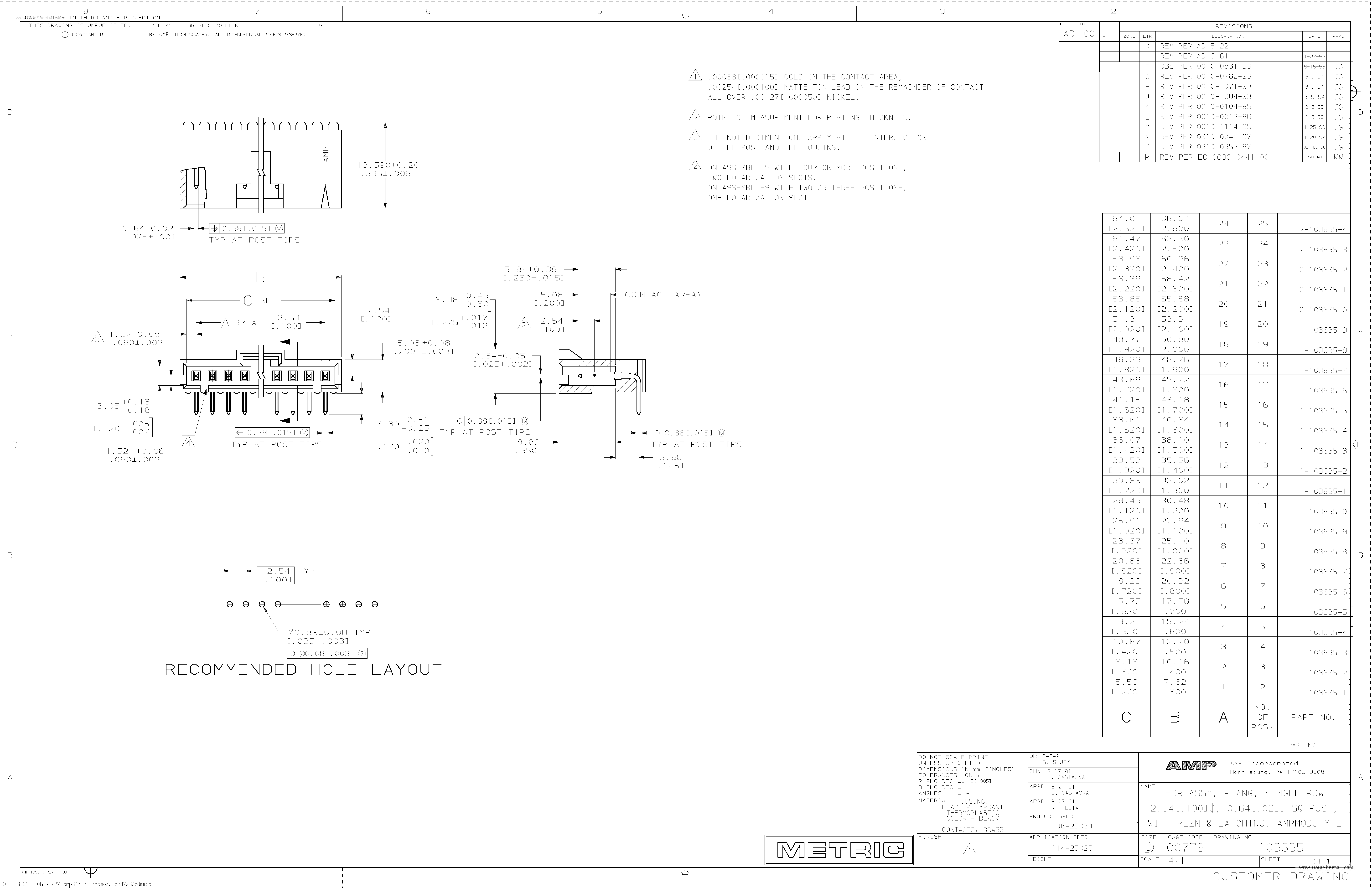 Даташит 103635 - Connector страница 1