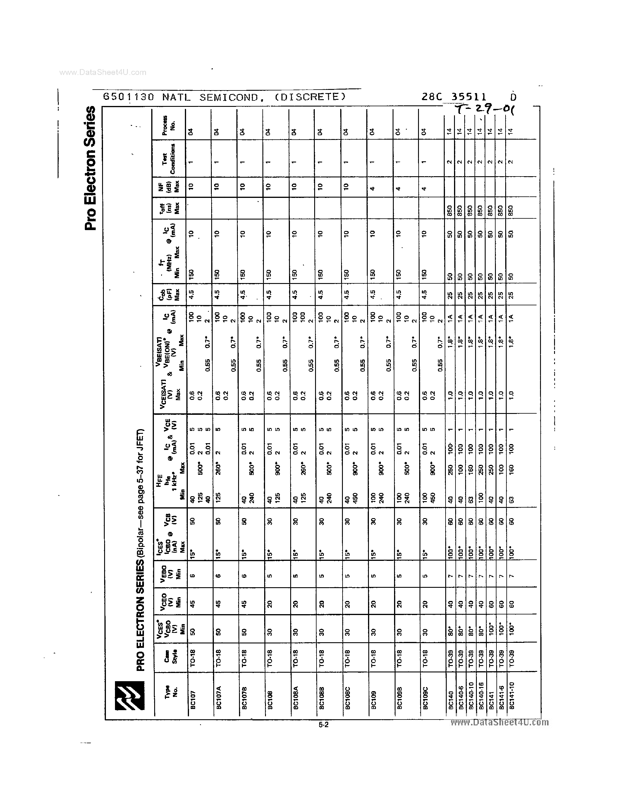Даташит на микросхему BF237 страница 1 Даташит BF237 - Transistors страница 1