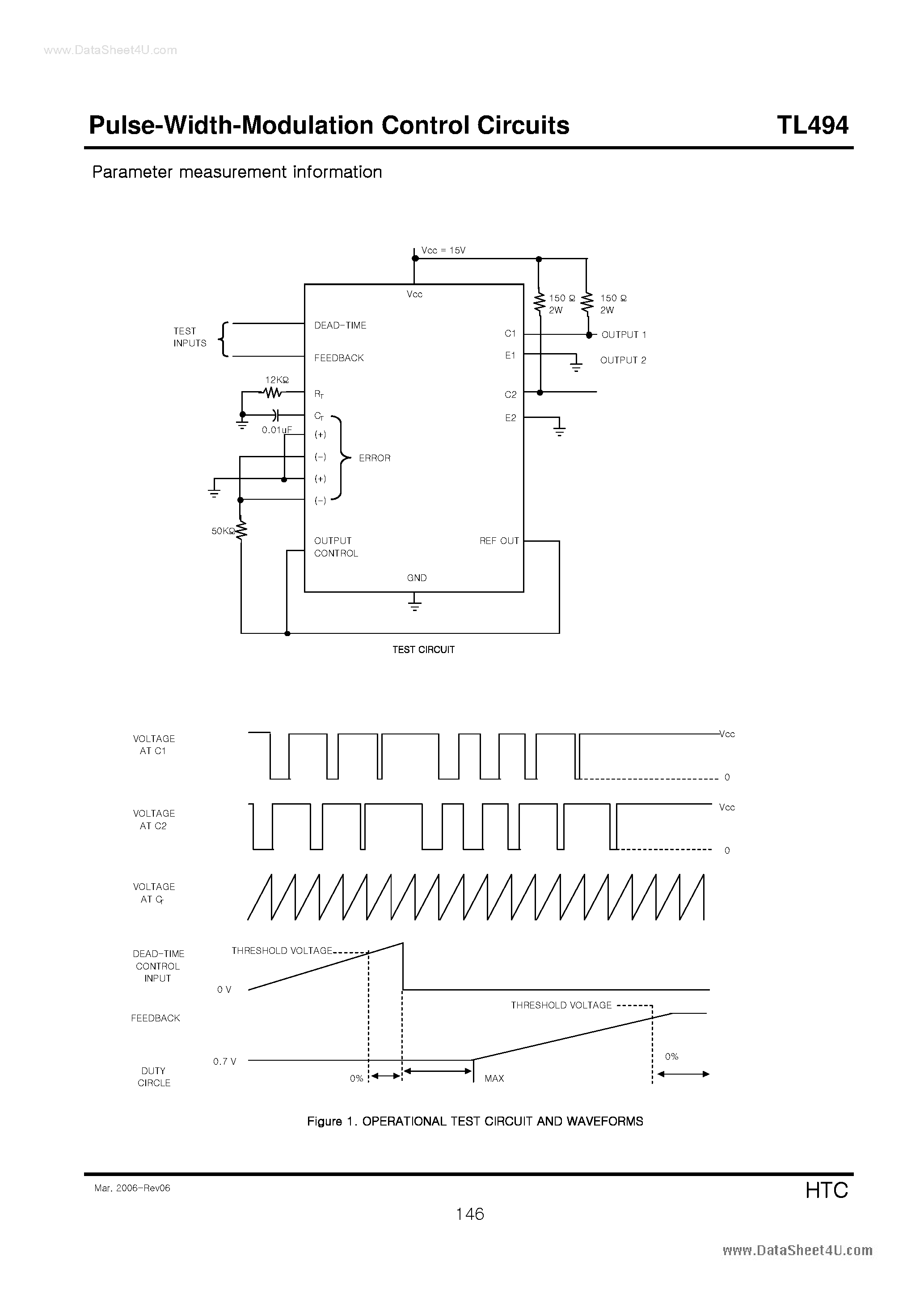 Даташит на микросхему TL494 страница 2 Даташит TL494 - Pulse-Width-Modulation Control Circuits страница 2