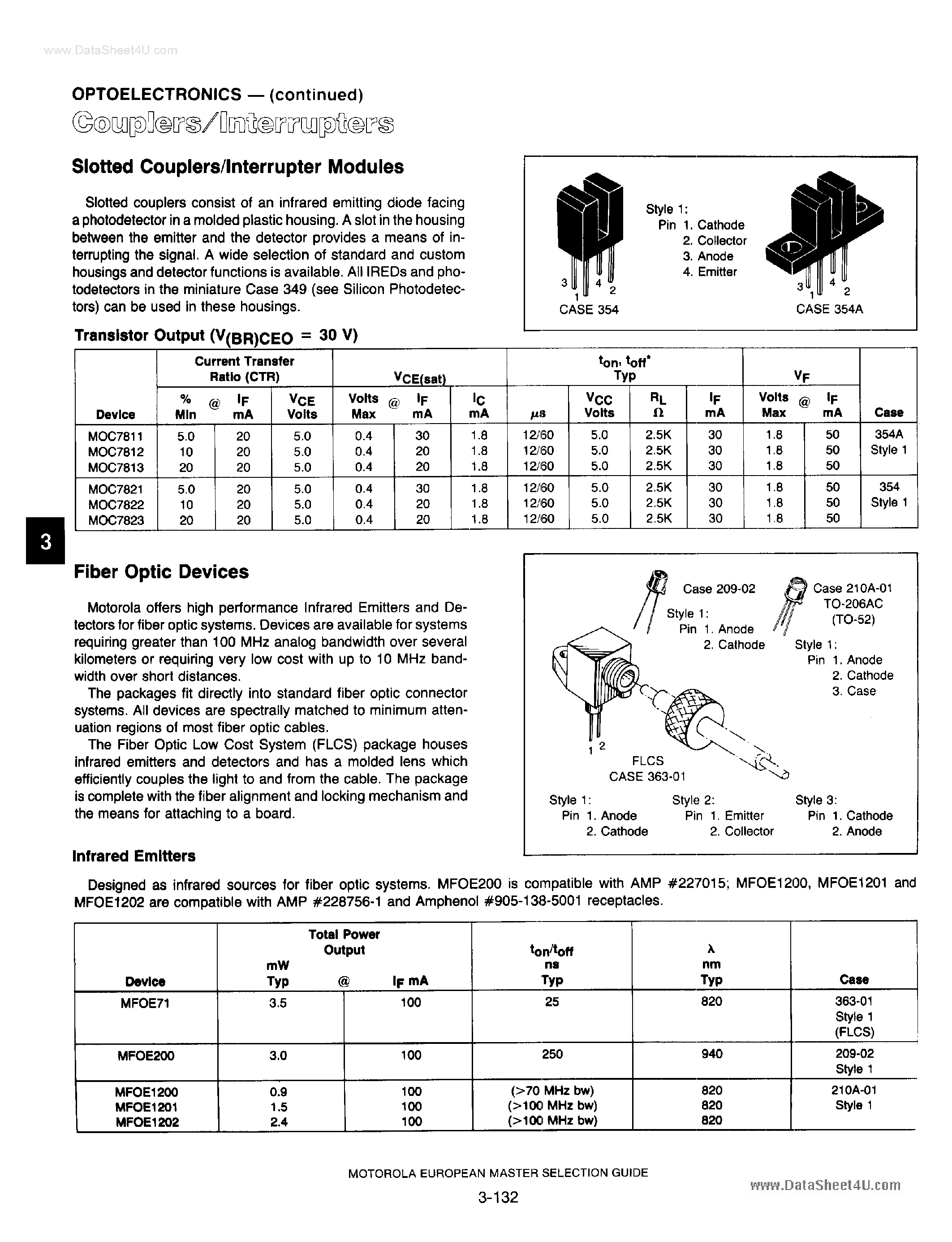 Datasheet MOC7811 - (MOC78xx) Couplers / Interrupters page 1