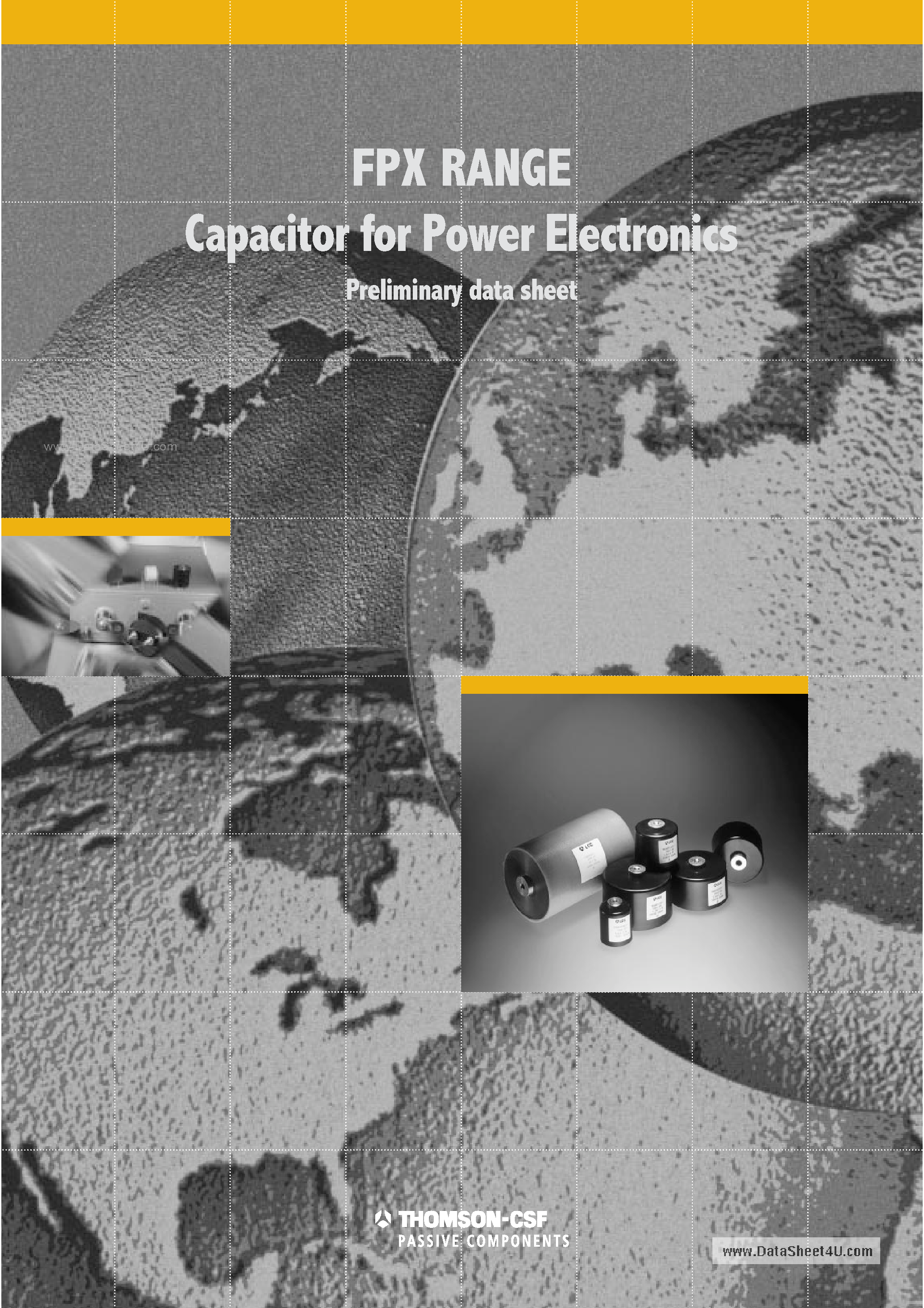 Datasheet FPX66xxxxxJ page 1 Datasheet FPX66xxxxxJ - (FPX Series) Capacitor page 1