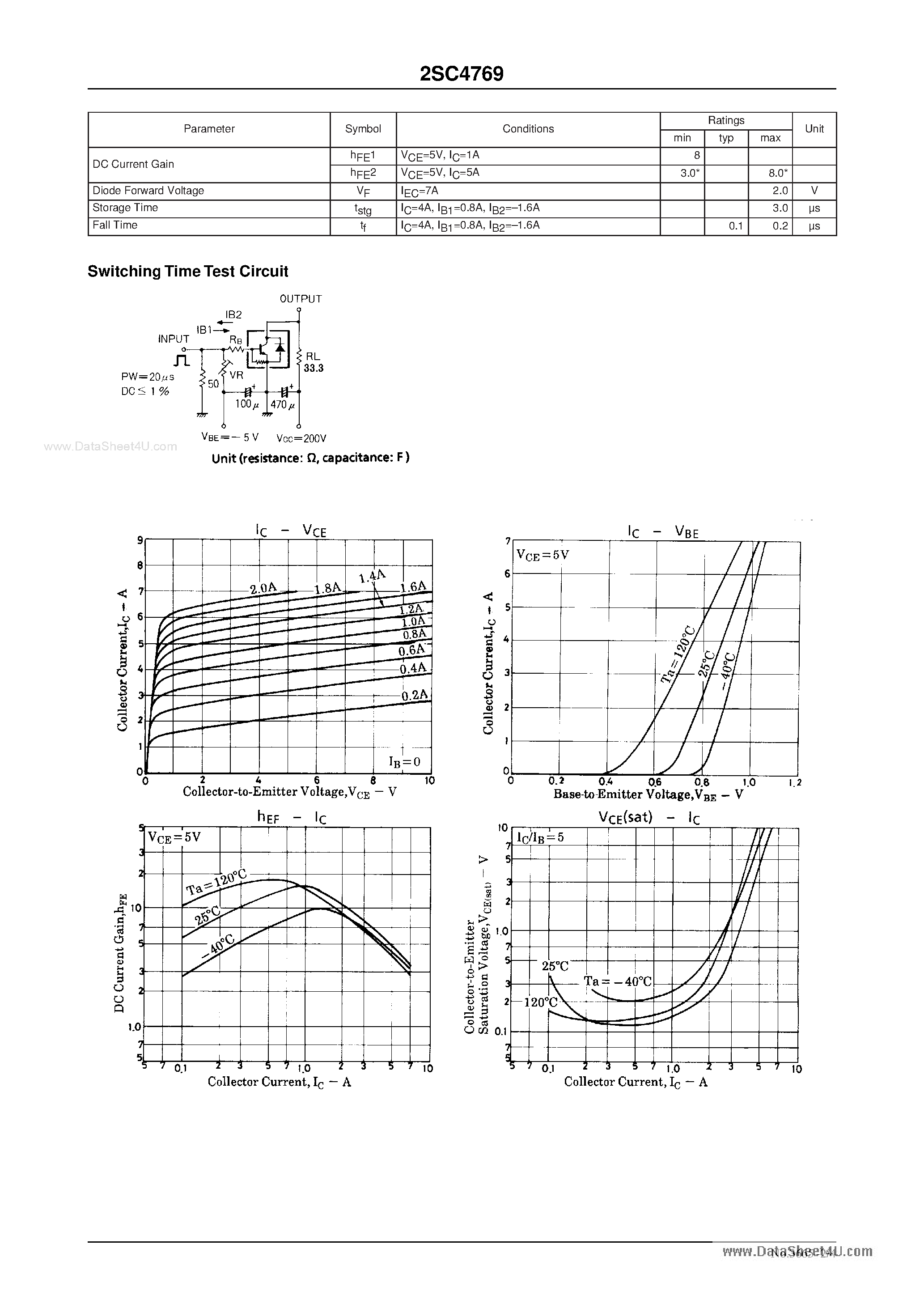 Datasheet C4769 page 2 Datasheet C4769 - Search -----> 2SC4769 page 2