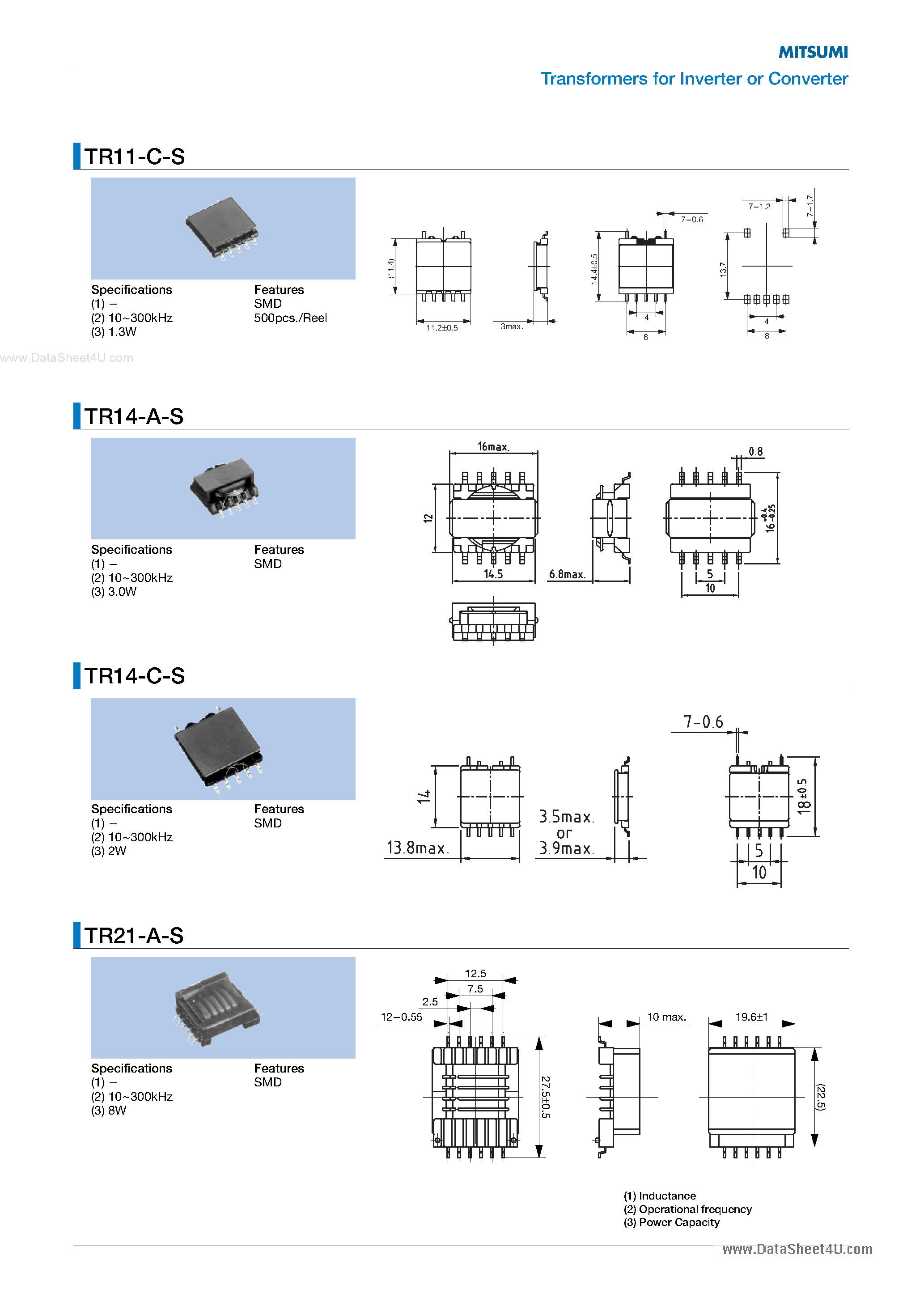 Datasheet TR21-A-S - Transformers page 2