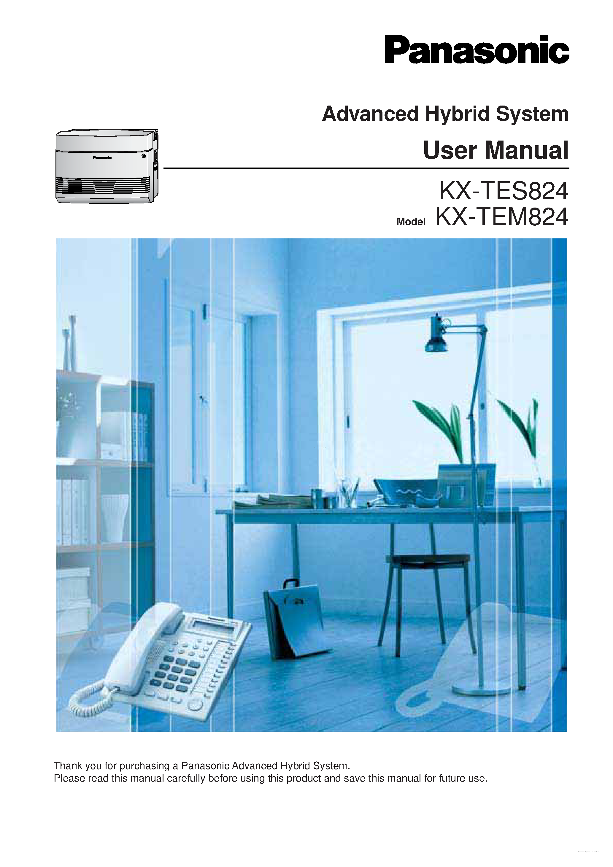 Datasheet KX-TEM824 - (KX-TEx824) Advanced Hybrid System page 1