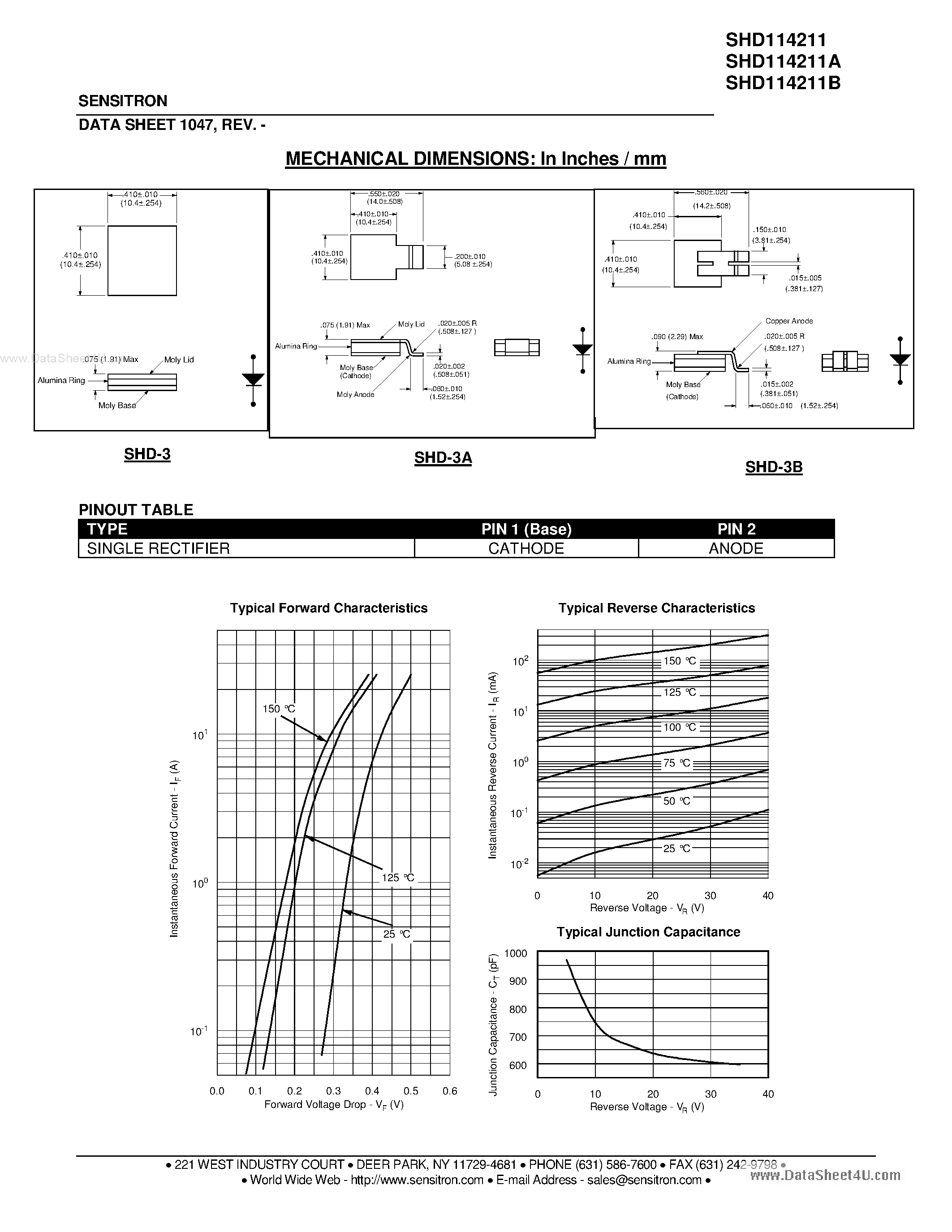 Datasheet SHD114211 - POWER SCHOTTKY RECTIFIER page 2