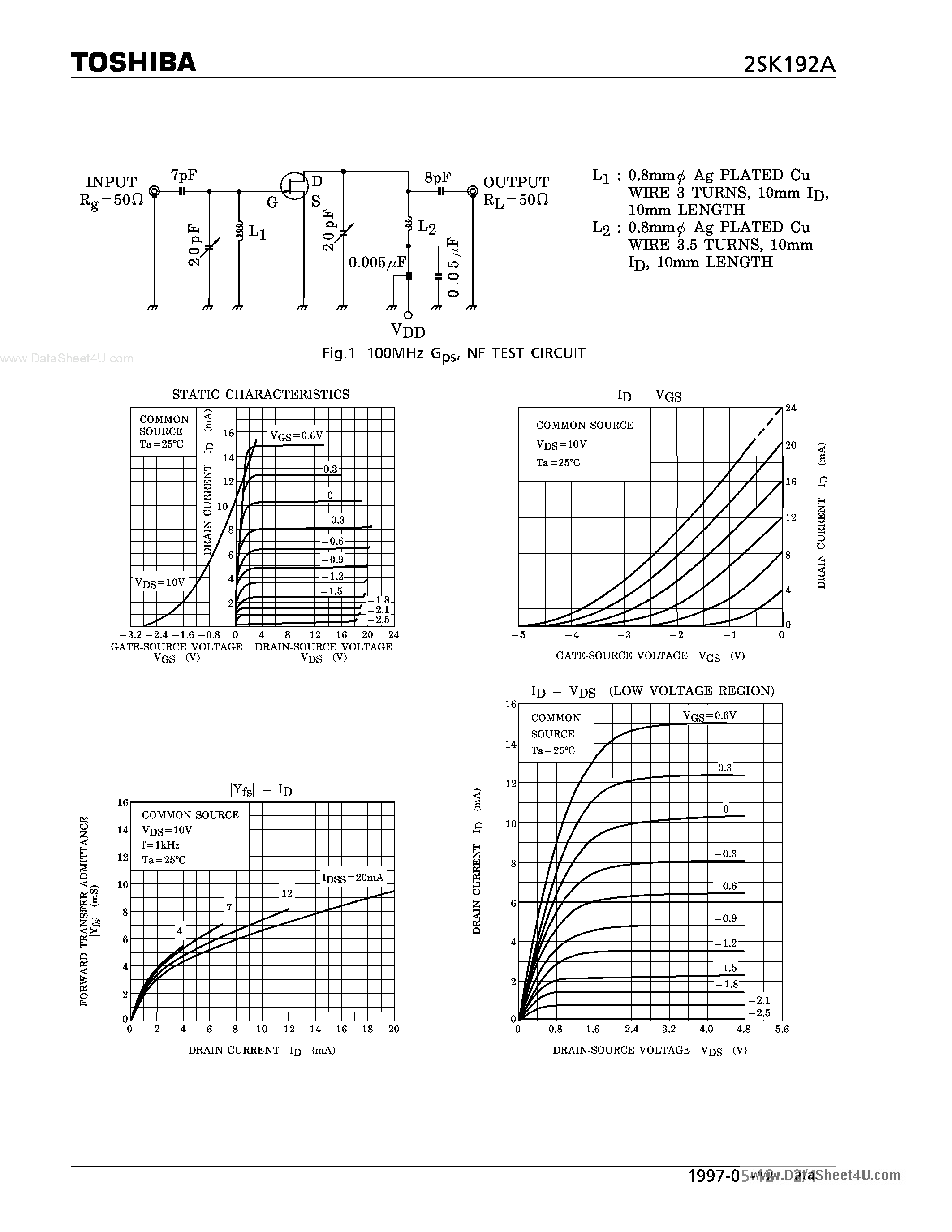 Datasheet K192A page 2 Datasheet K192A - Search -----> 2SK192A page 2
