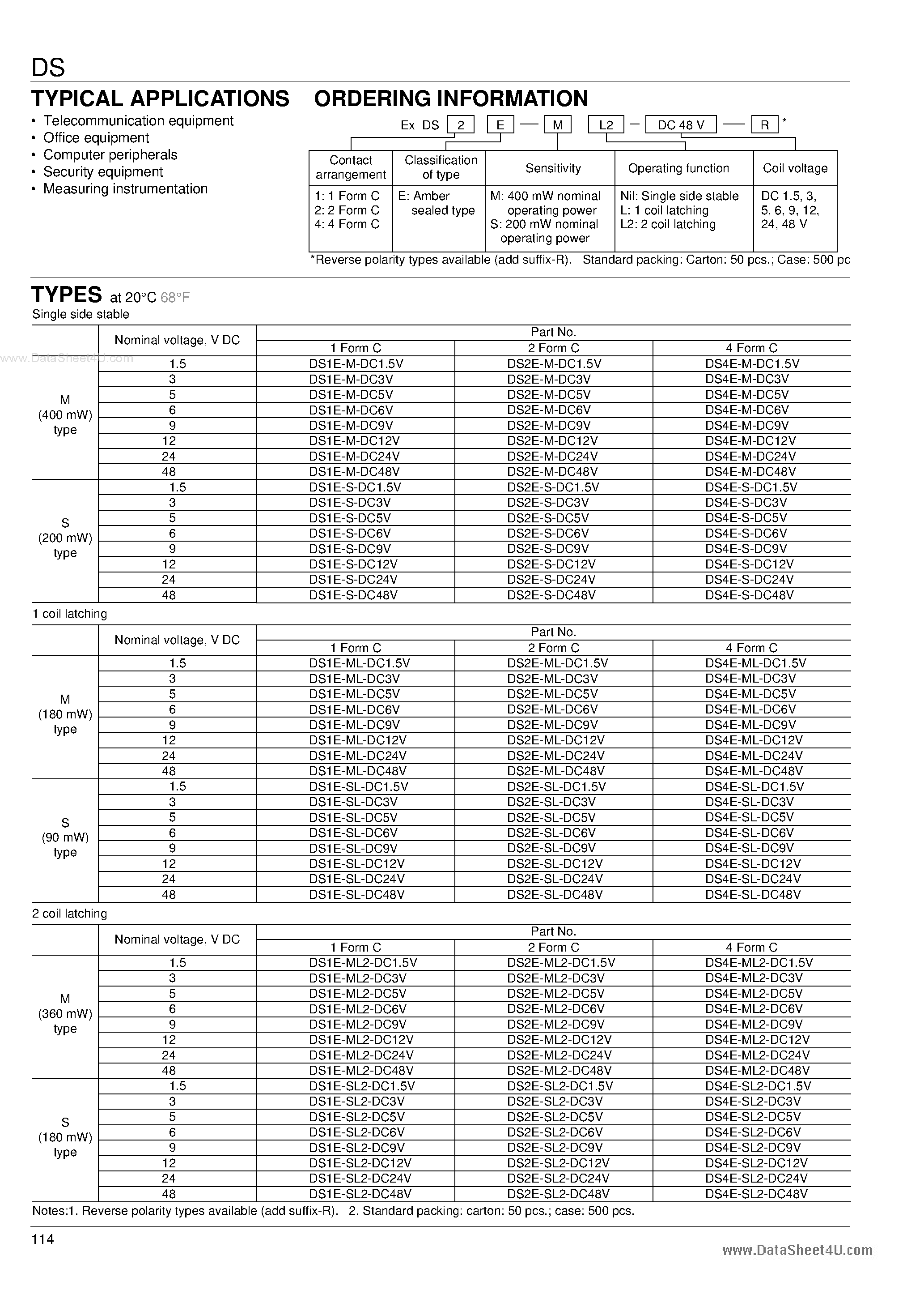Даташит LR26550 - Relay страница 2