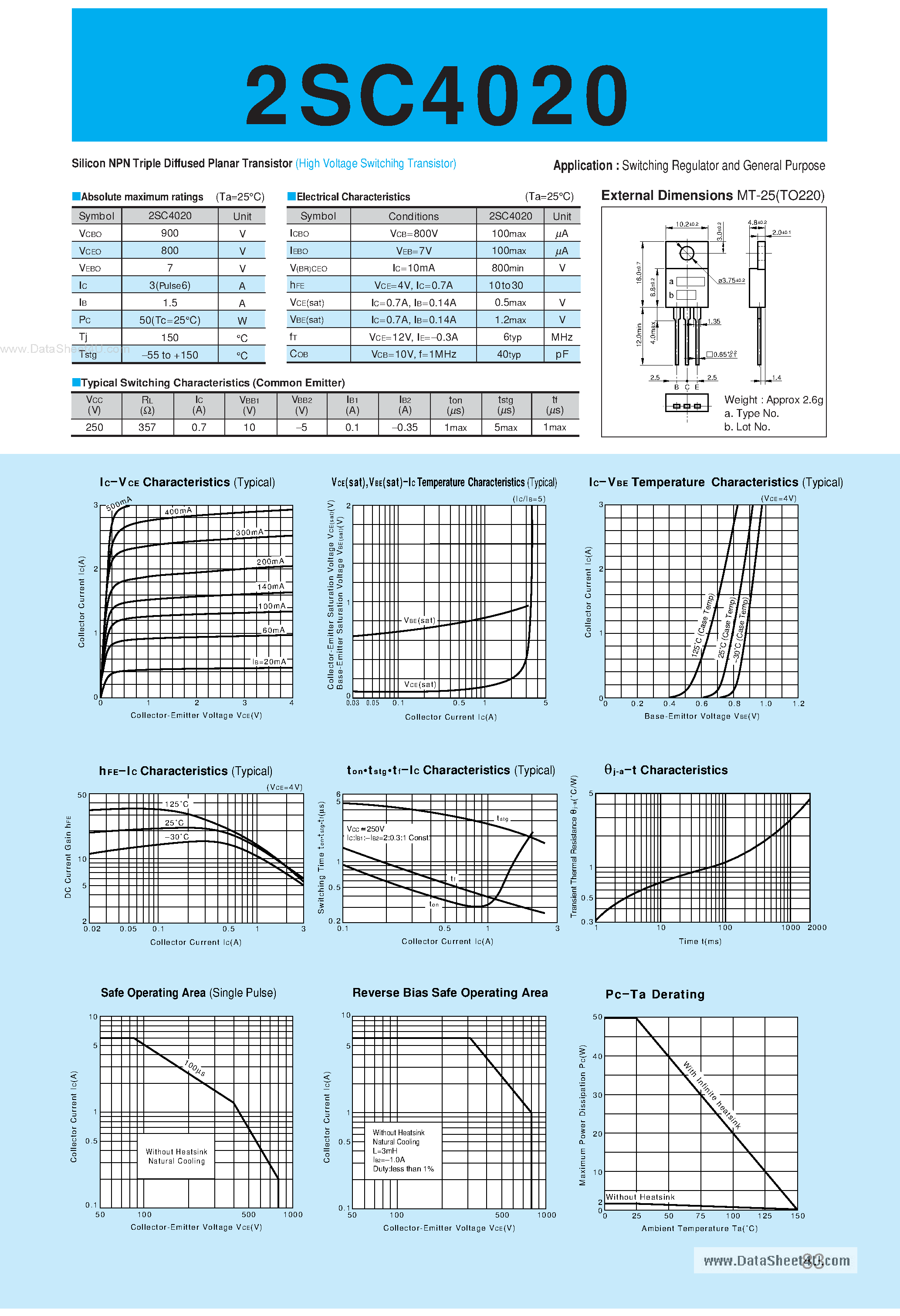 Даташит на микросхему C4020 страница 1 Даташит C4020 - Search -----> 2SC4020 страница 1