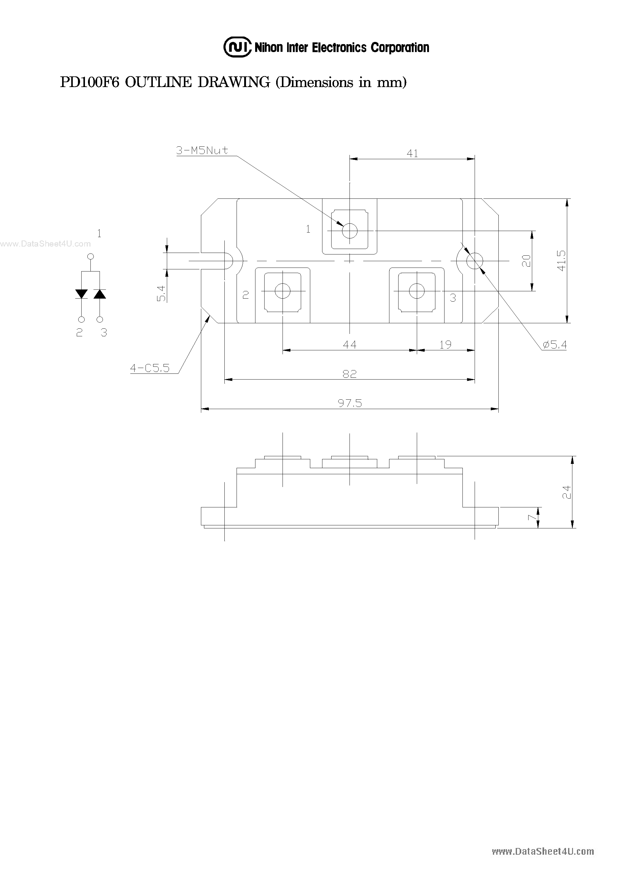 Datasheet PD100F6 page 2 Datasheet PD100F6 - FRD MODULE page 2
