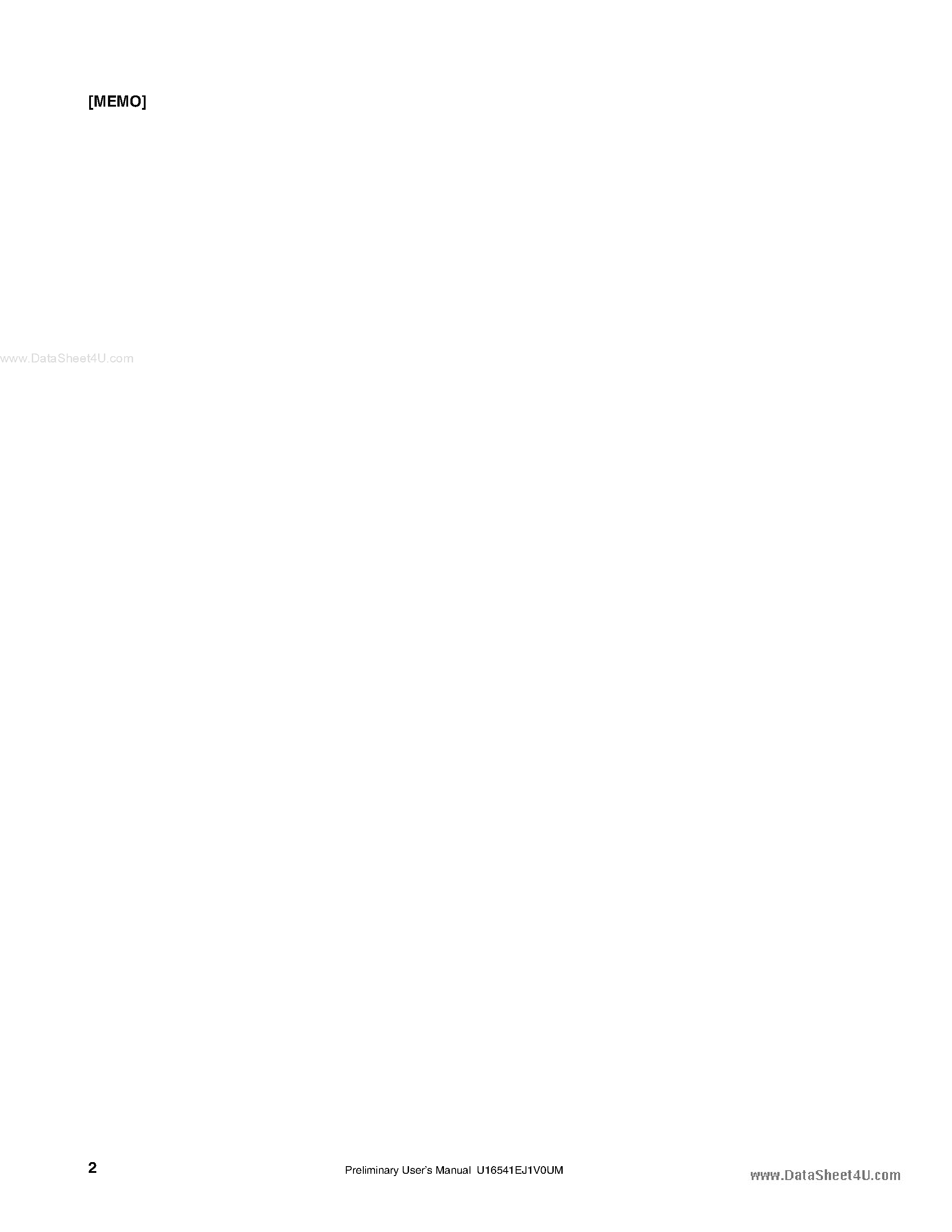 Даташит V850ES/SG2 - 32-Bit Single Chip Microcontrollers страница 2