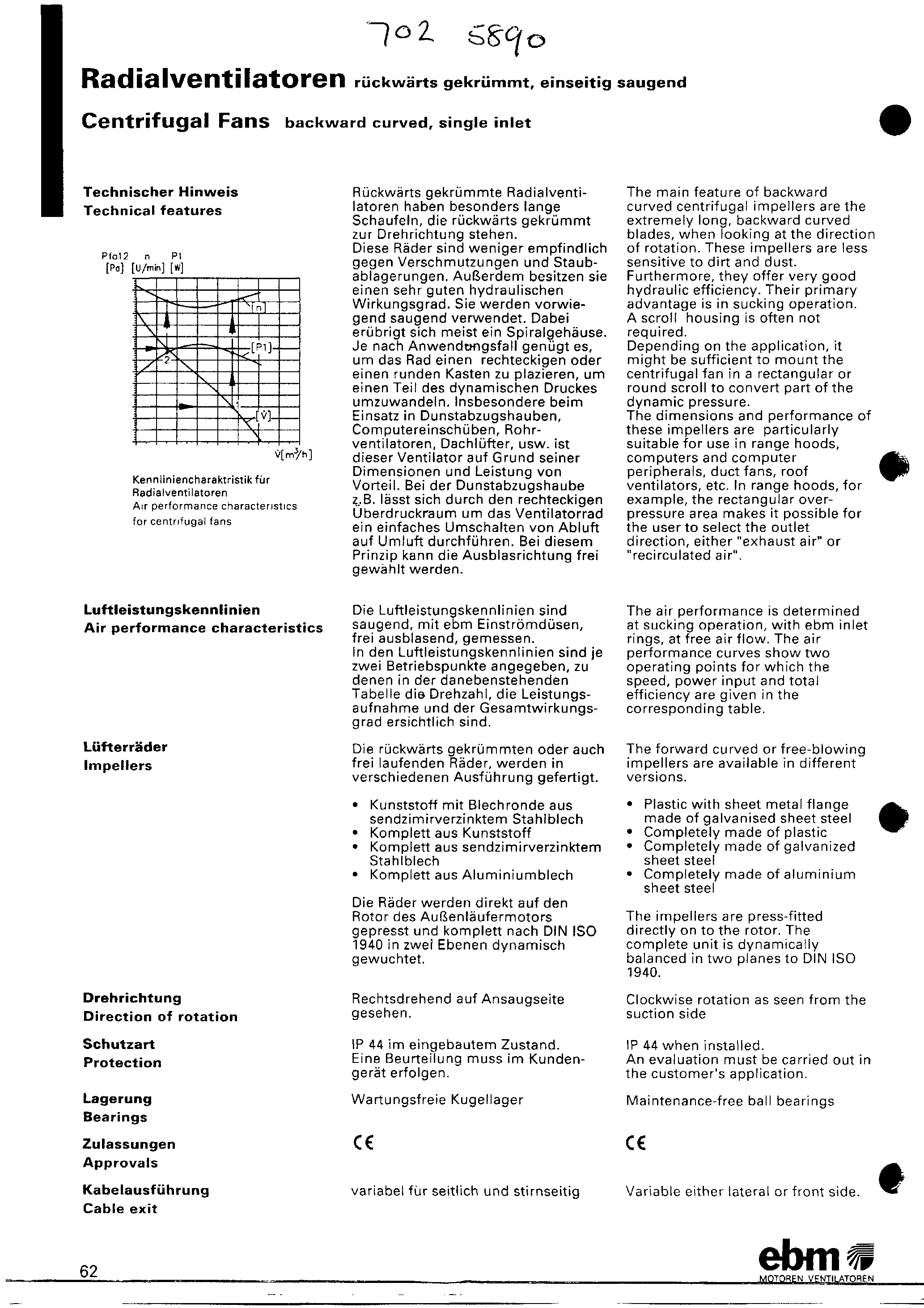 Datasheet R2E180 - (R2Exxx) FAN EXTRACTOR page 1