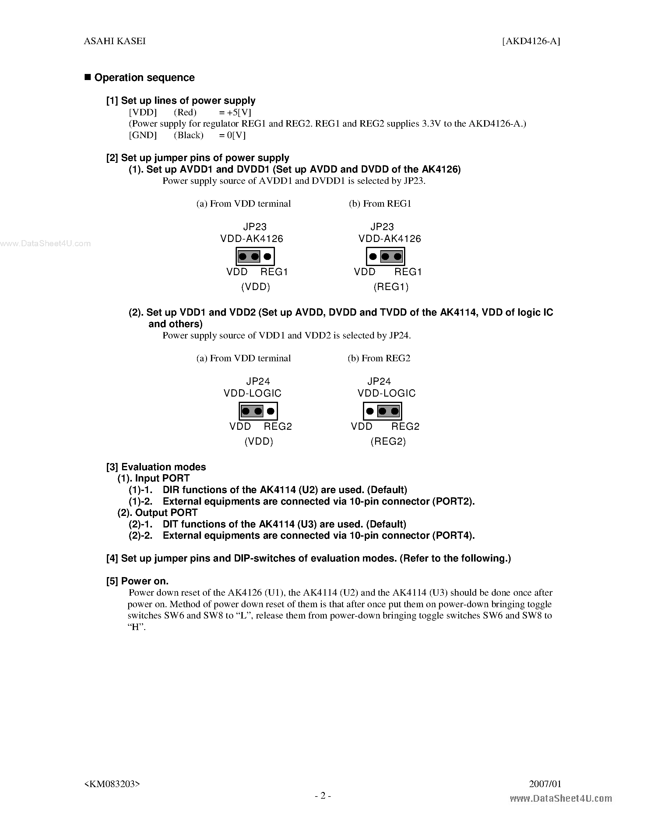 Datasheet AKD4126-A - digital sample rate converter page 2