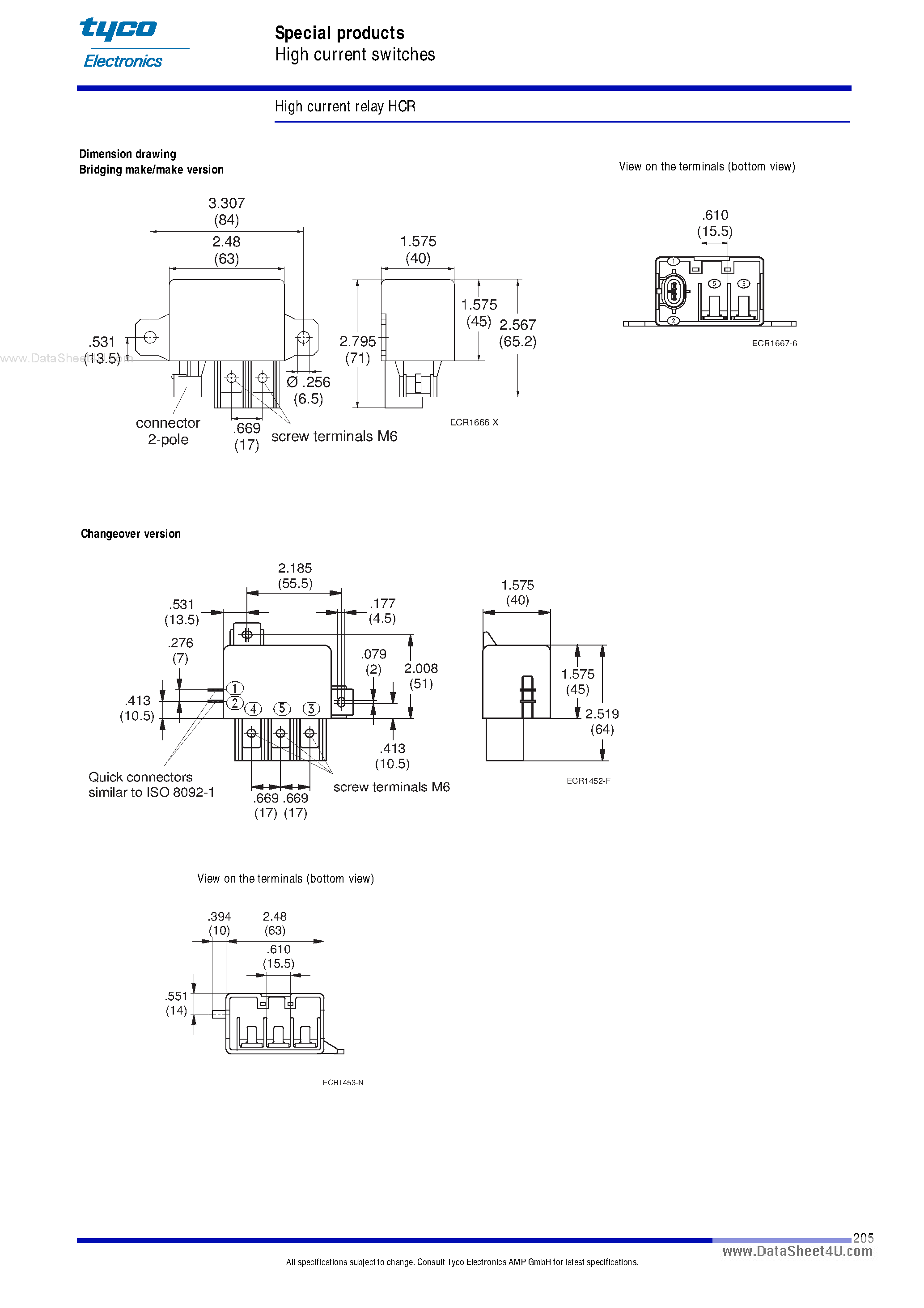 Datasheet V23132-xxx - High Current Relay HCR page 2
