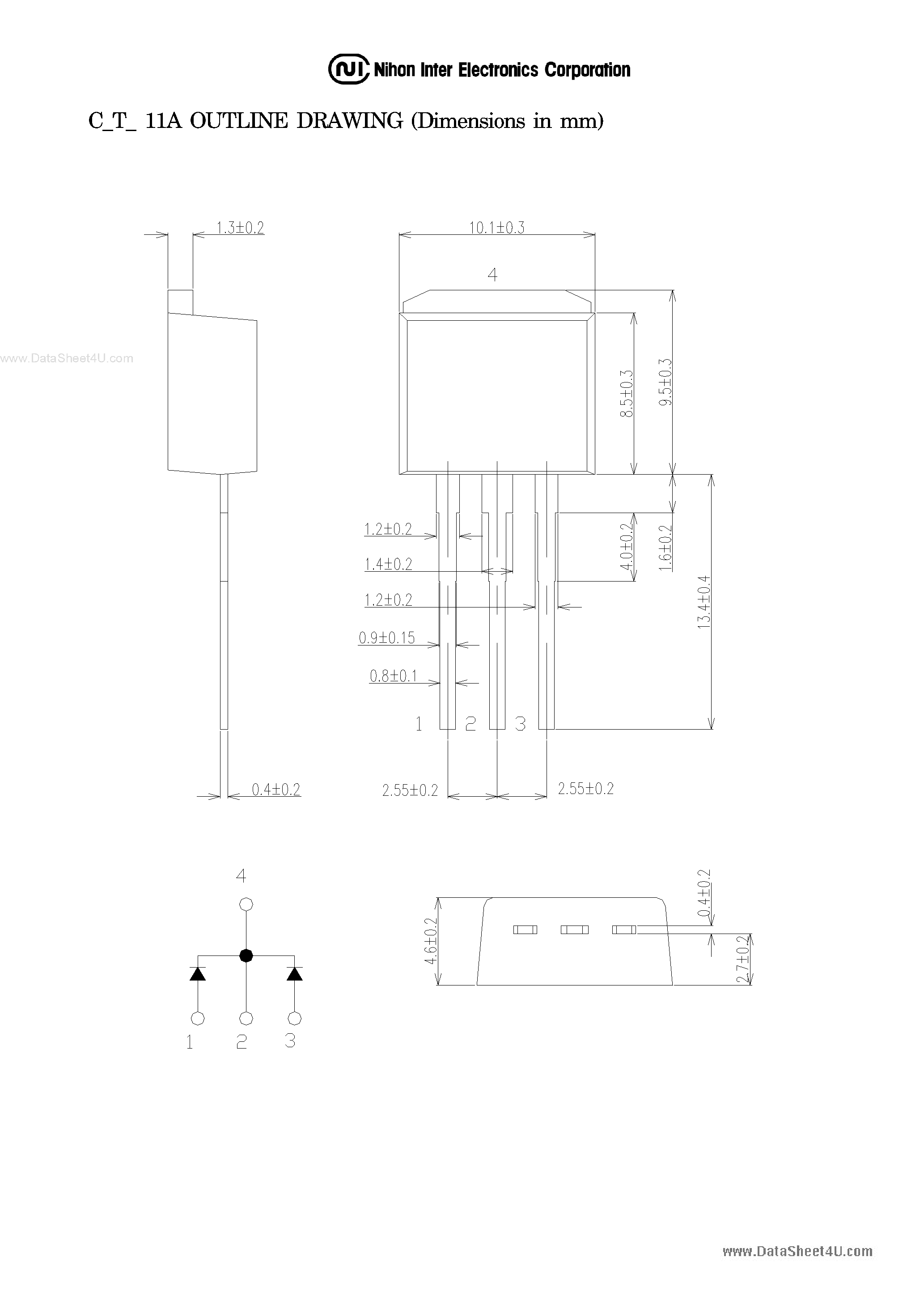 Datasheet C30T03QL-11A page 2 Datasheet C30T03QL-11A - Schottky Barrier Diode page 2
