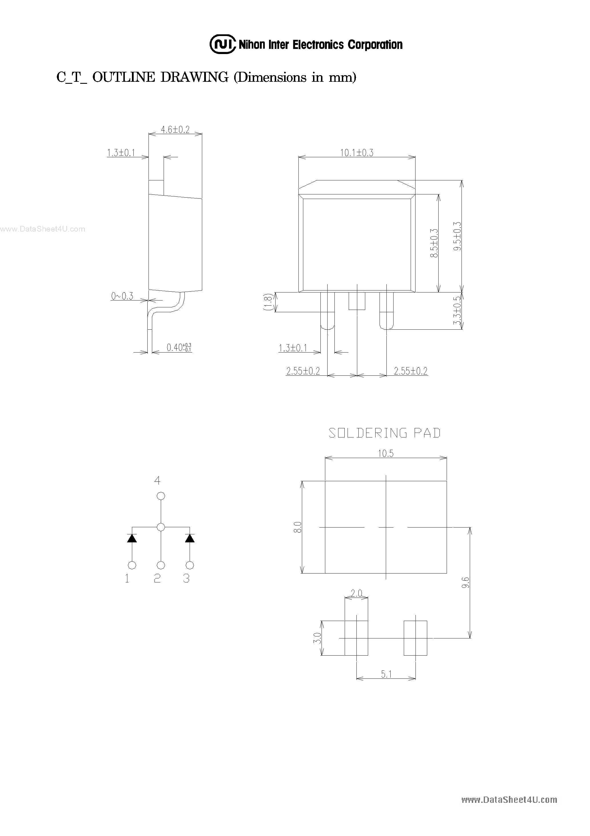 Datasheet C30T03QLH page 2 Datasheet C30T03QLH - Schottky Barrier Diode page 2
