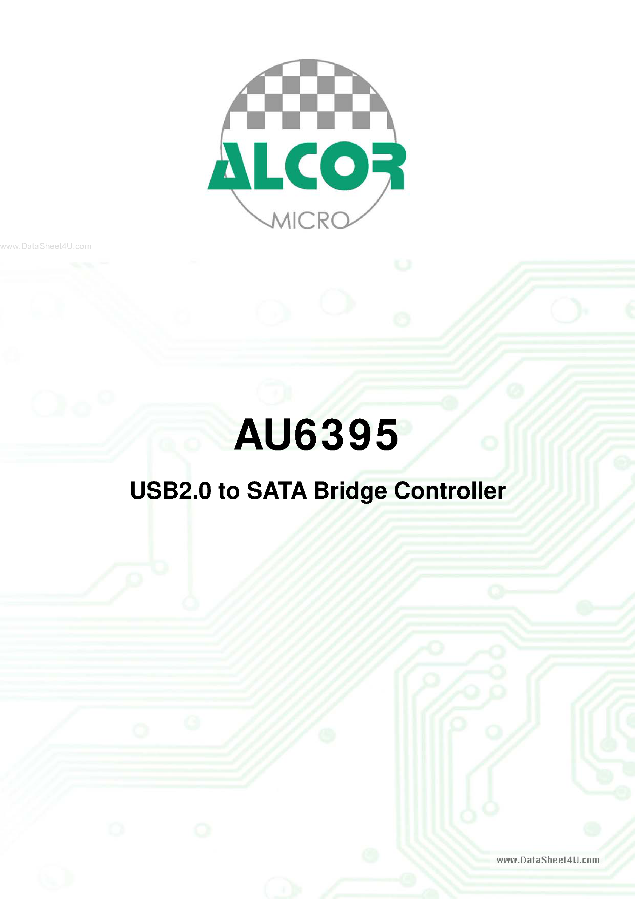 Datasheet AU6395 page 2 Datasheet AU6395 - USB2.0 to SATA Bridge Controller page 2